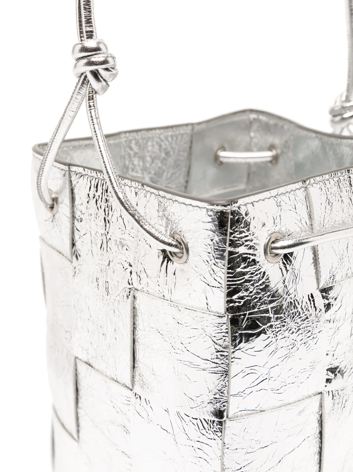 small Cassette leather bucket bag