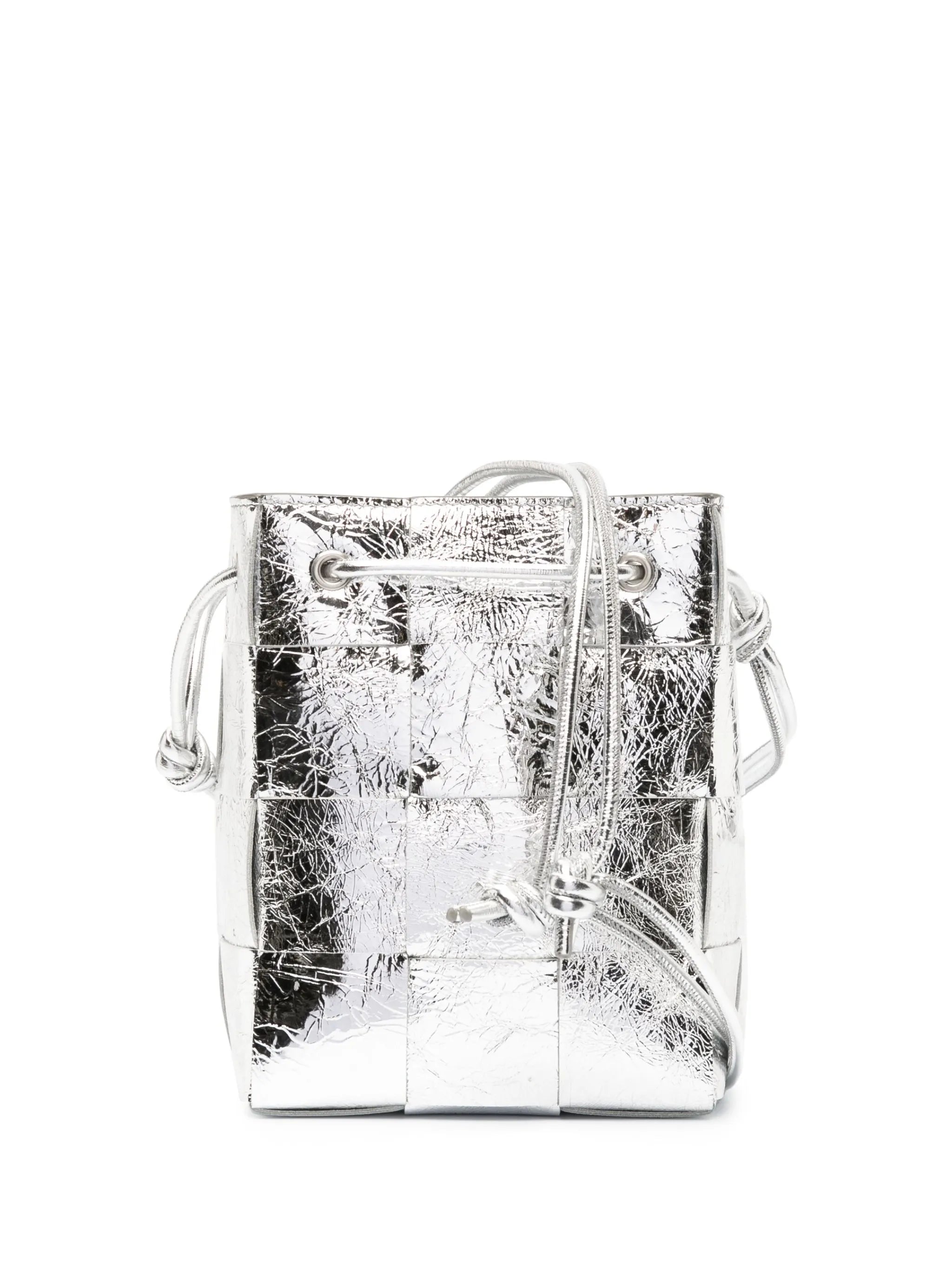 small Cassette leather bucket bag