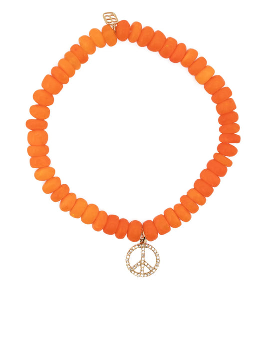14kt yellow gold opal charm bracelet