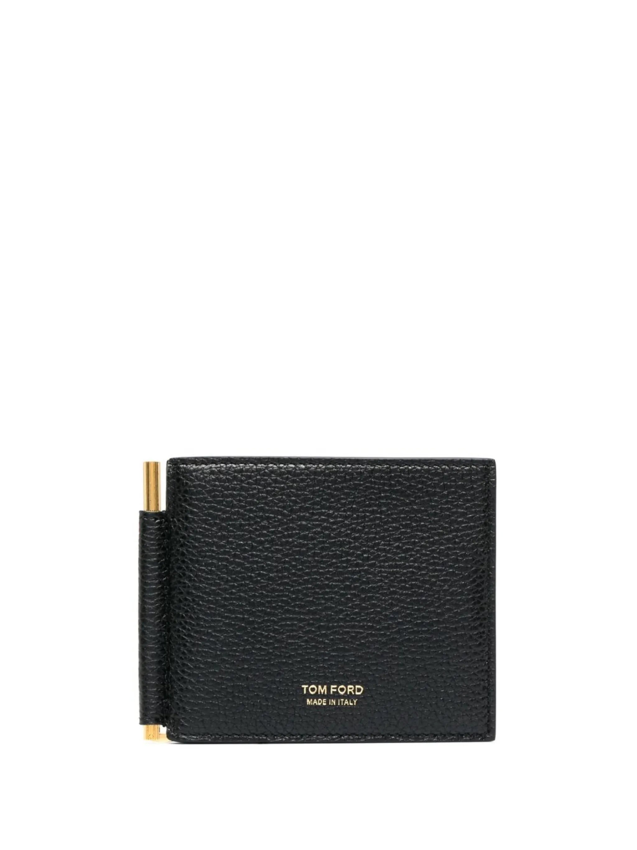 money clip leather wallet