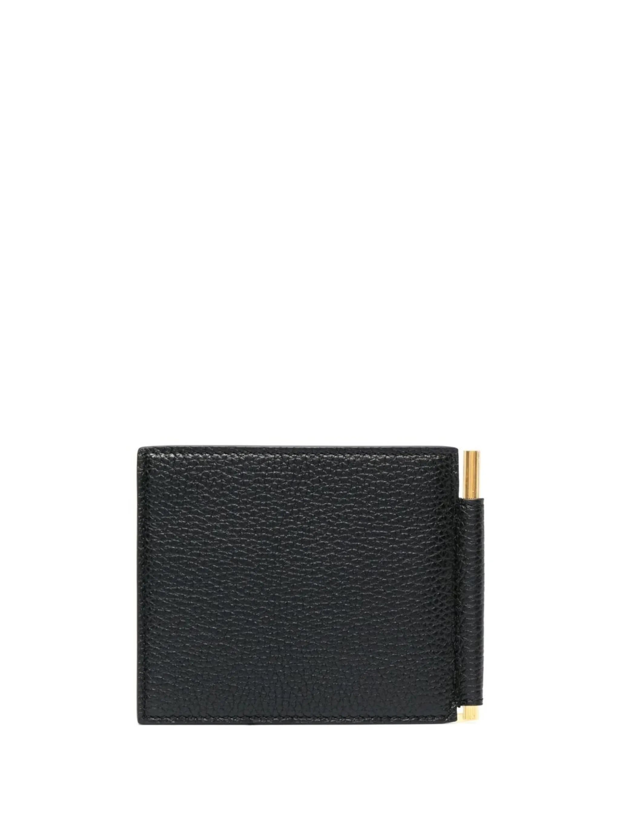 money clip leather wallet