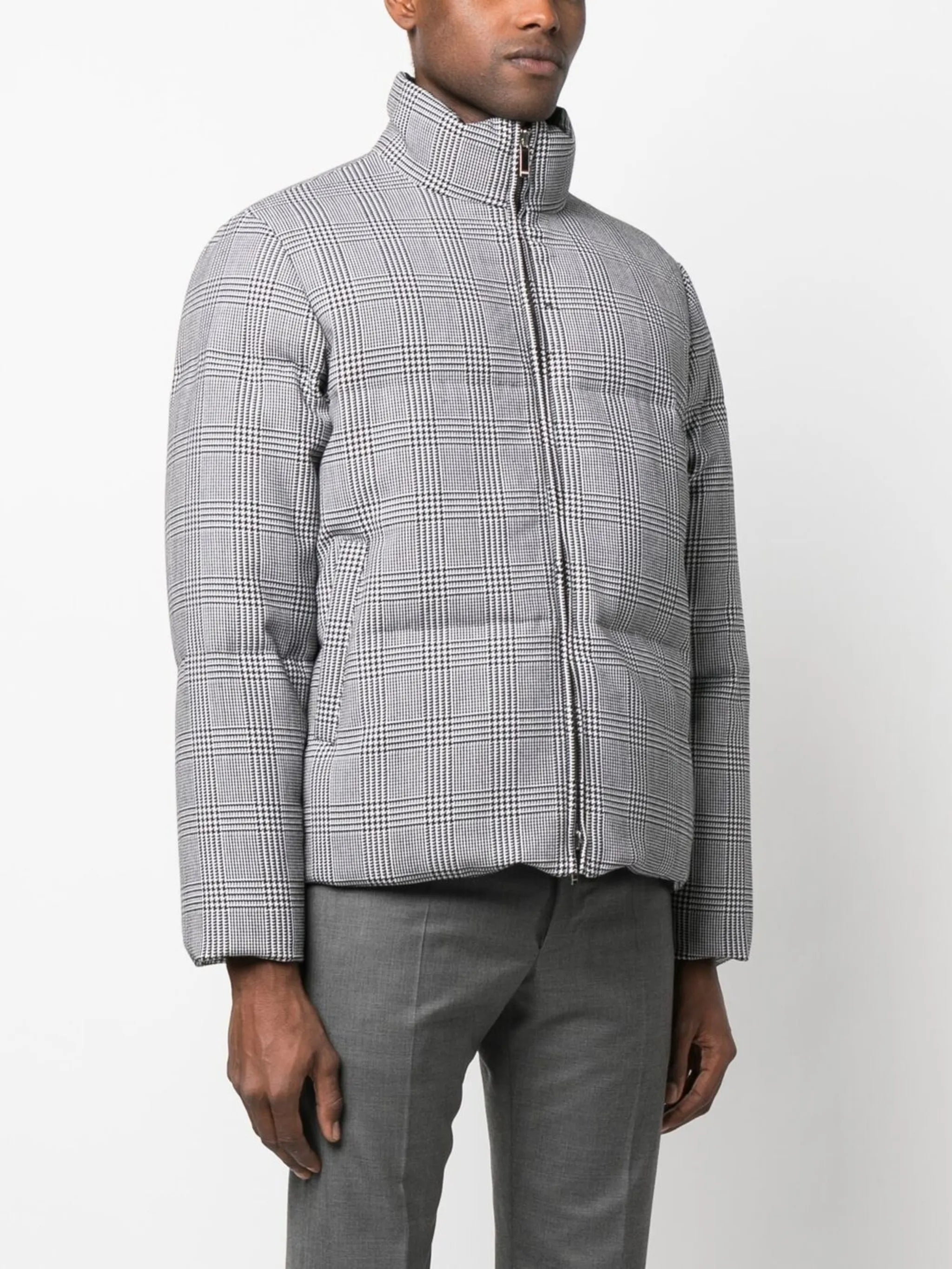 padded zipped-up fastening jacket