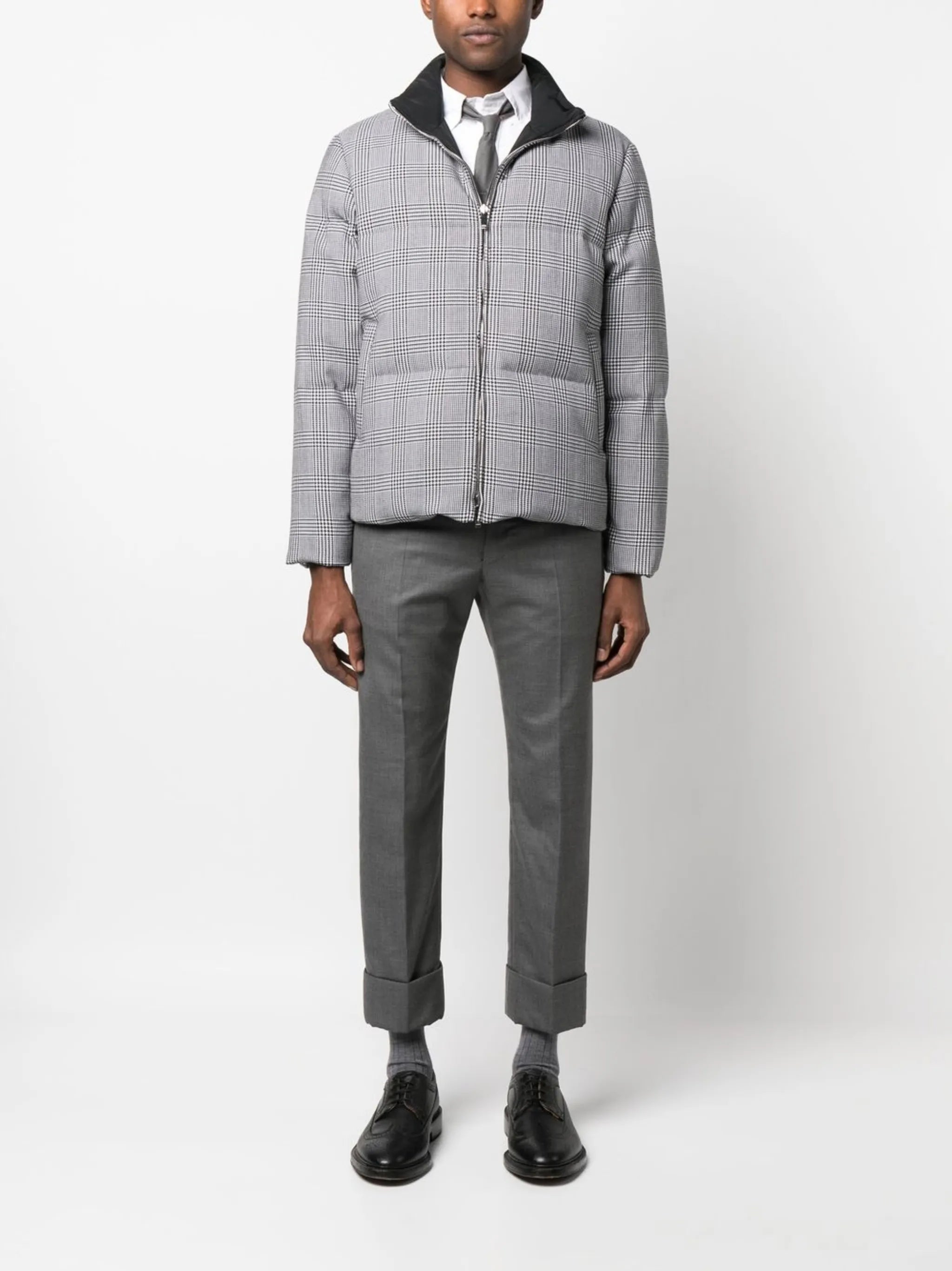 padded zipped-up fastening jacket