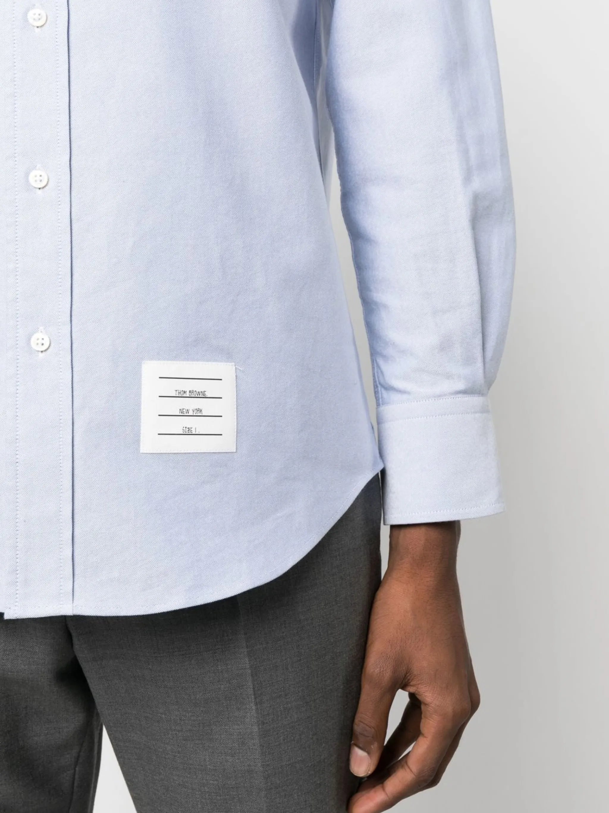 embroidered-whale detail shirt