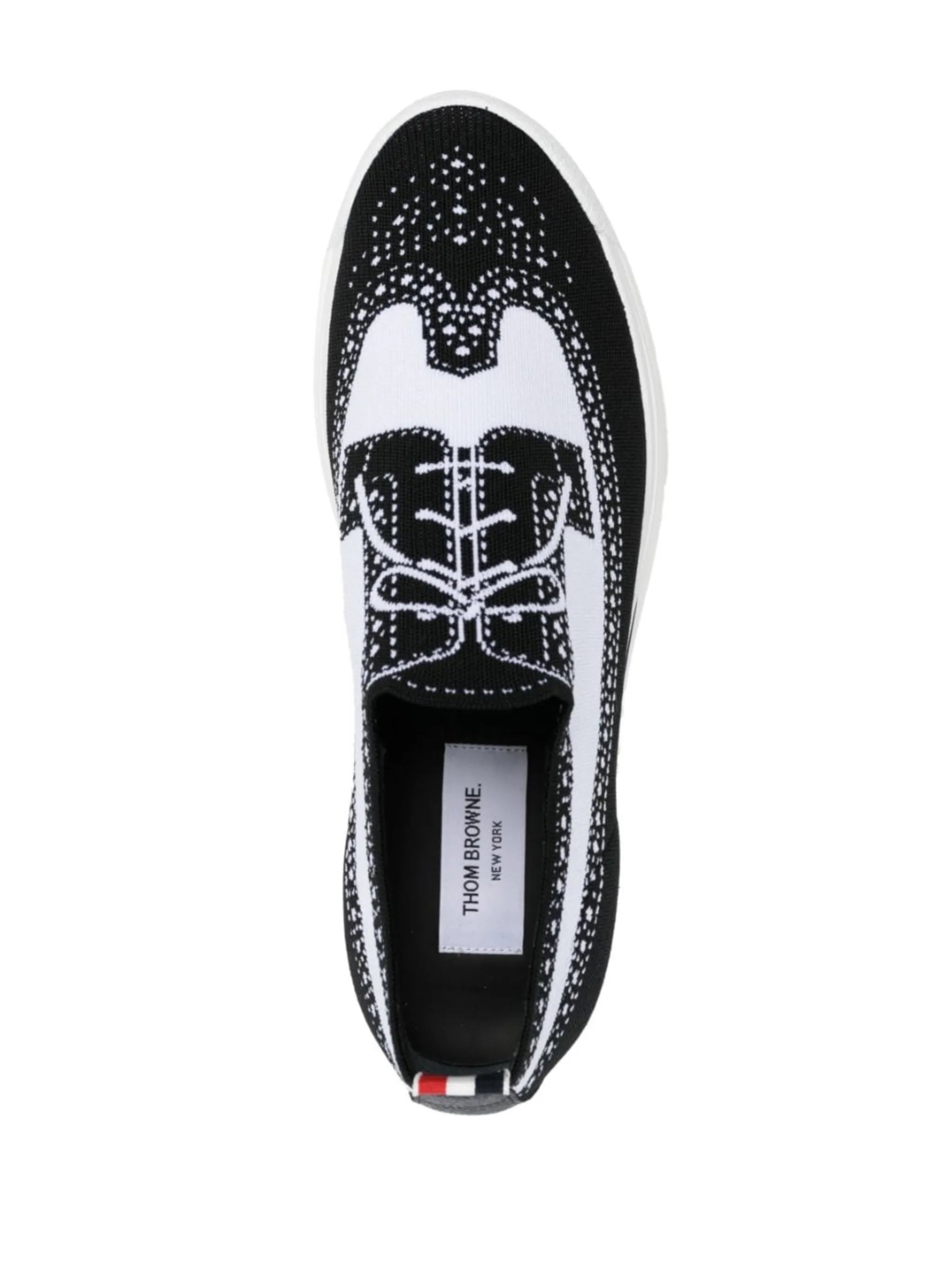 Tech Runner brogue-knit sneakers