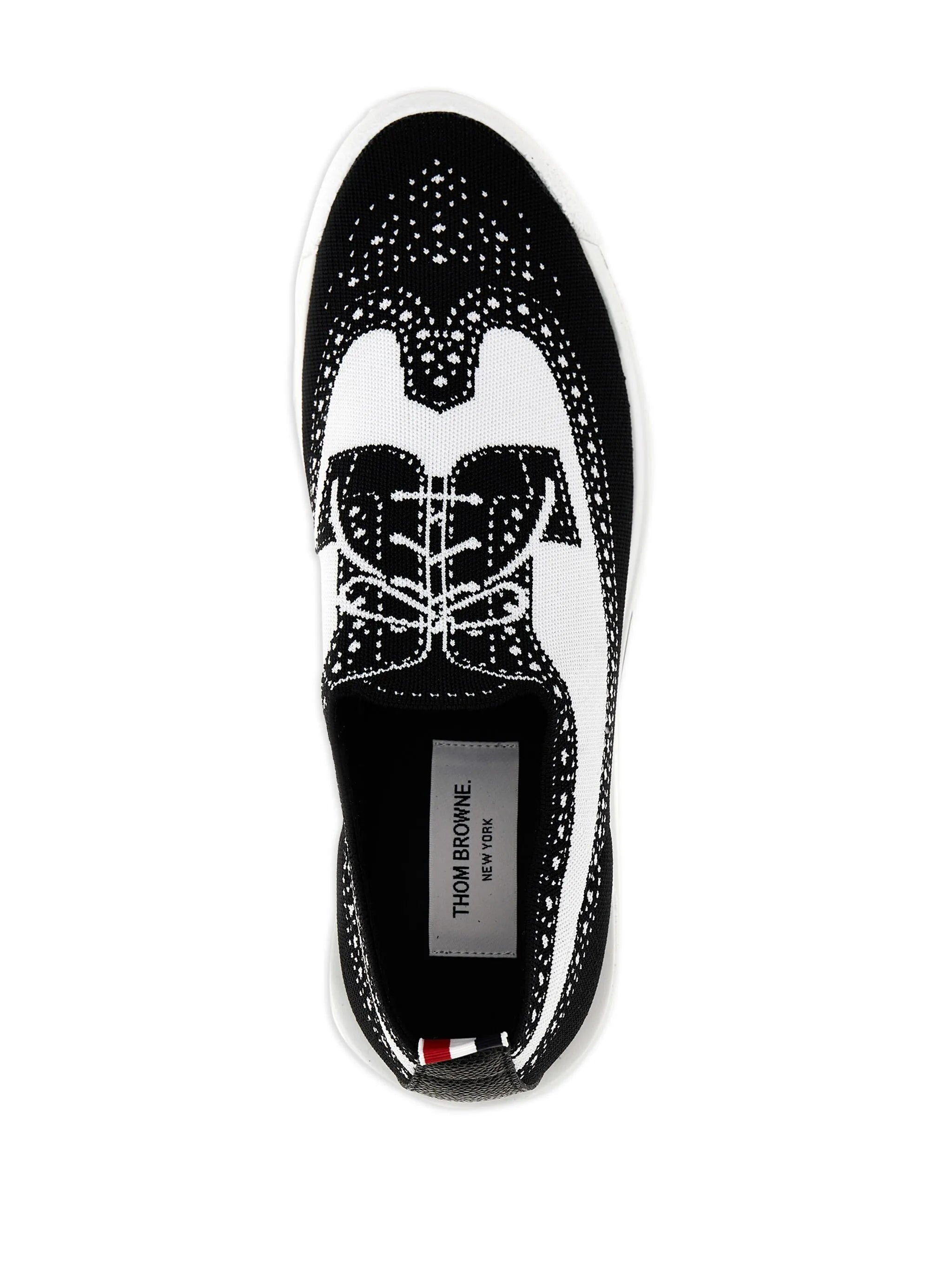 Tech Runner brogue-knit sneakers