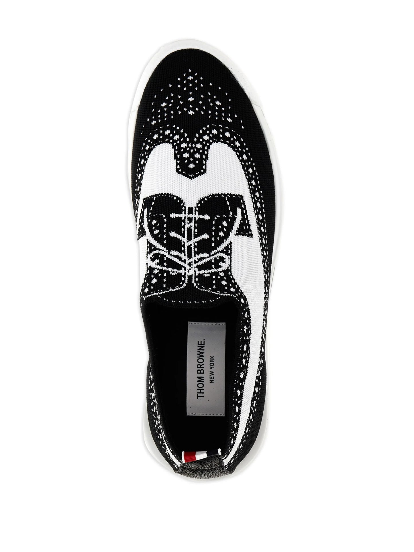 Tech Runner brogue-knit sneakers