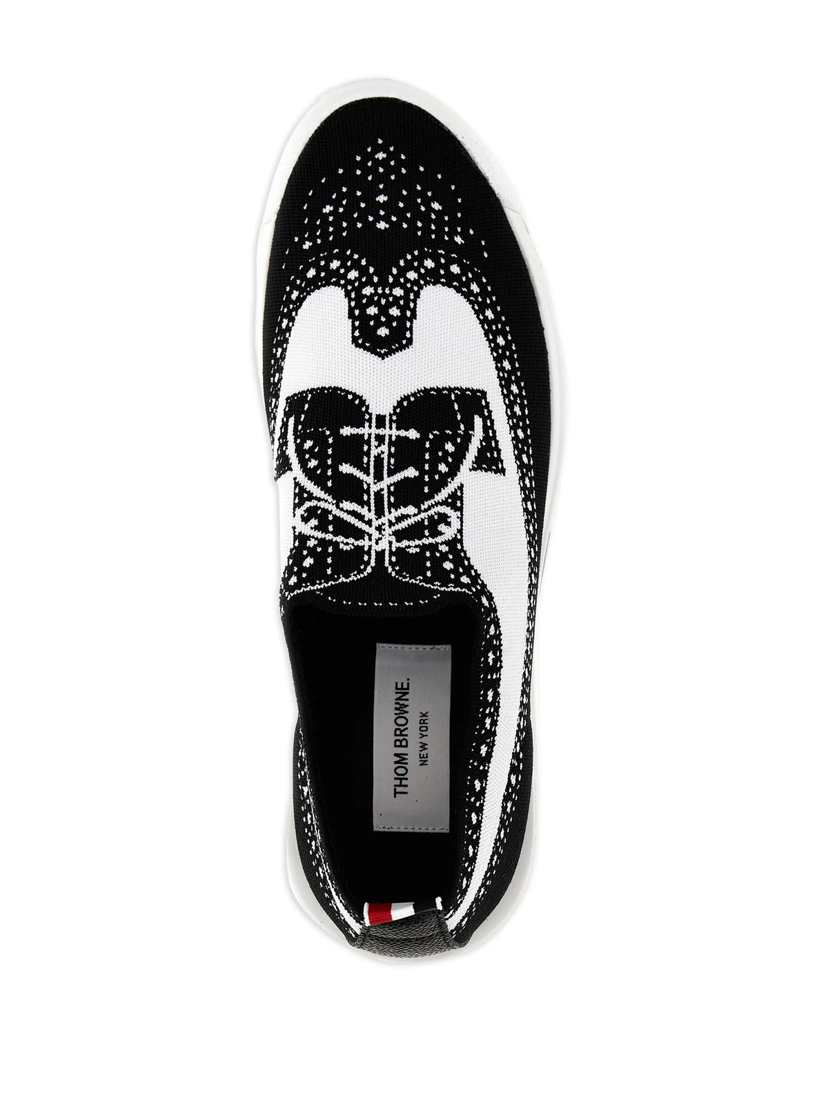 Tech Runner brogue-knit sneakers