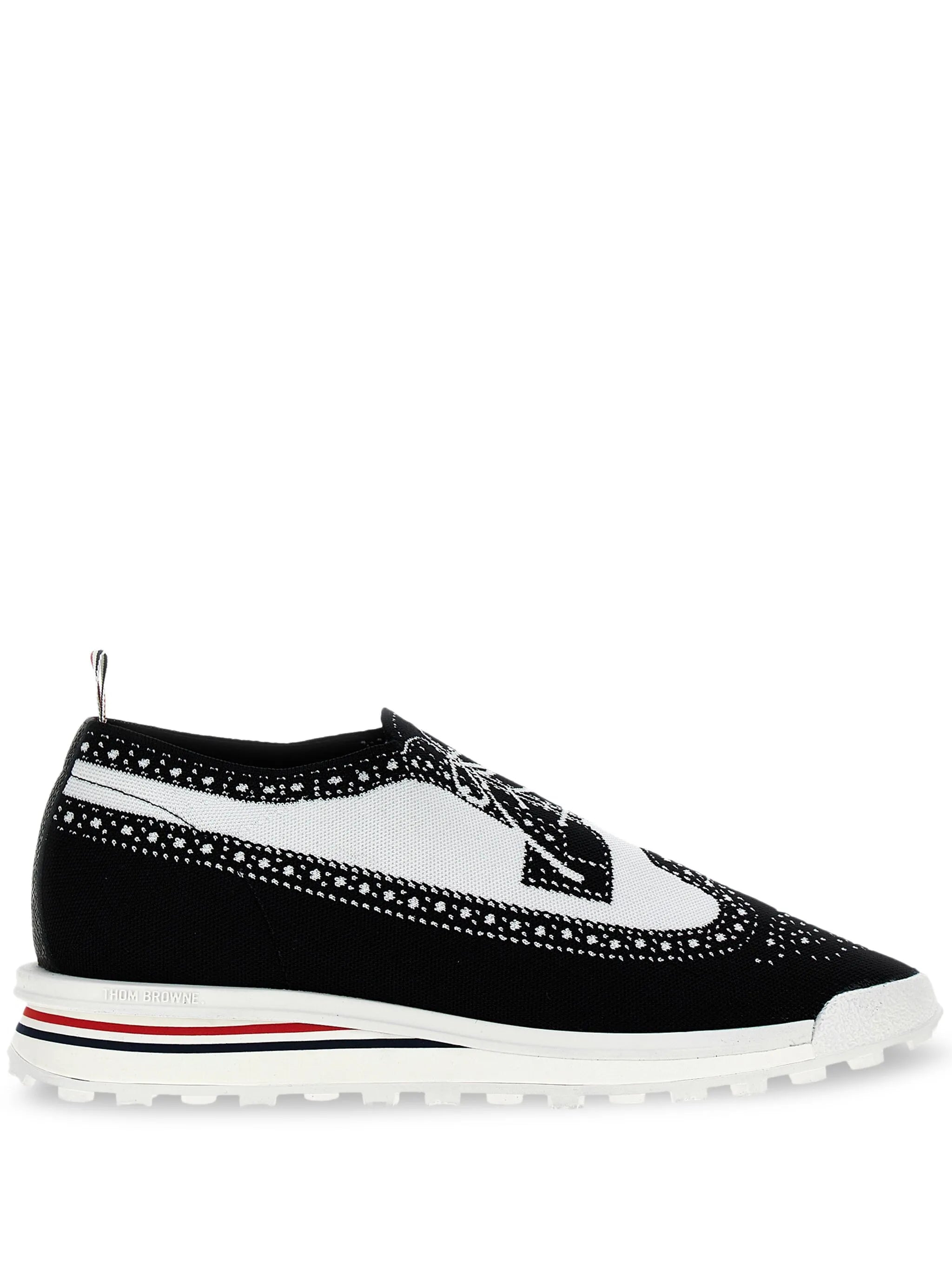 Tech Runner brogue-knit sneakers