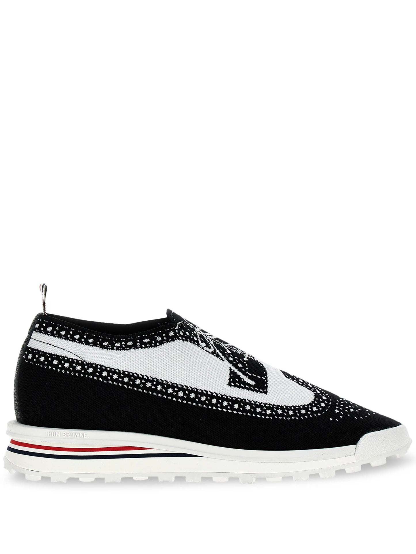 Tech Runner brogue-knit sneakers