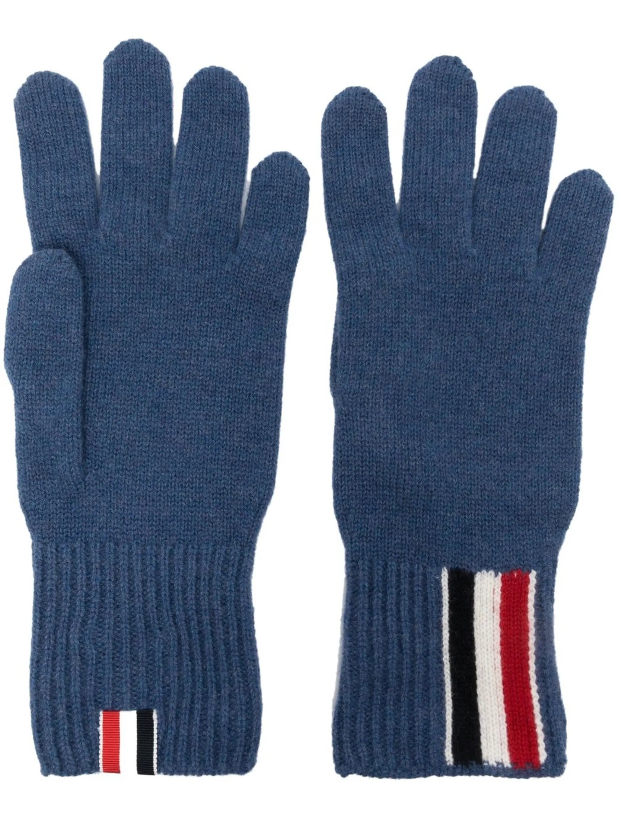 RWB intarsia stripe gloves