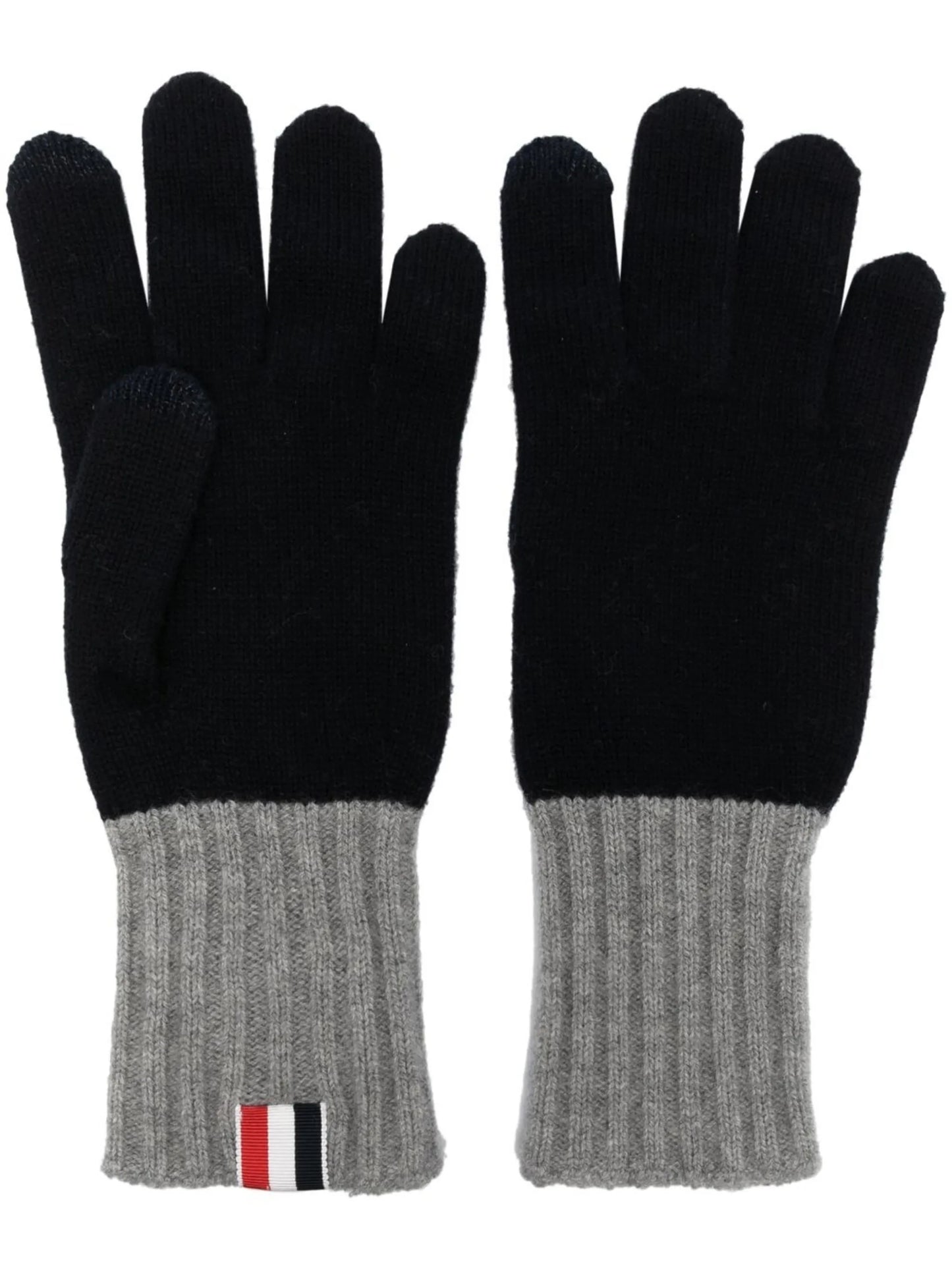 RWB-stripe wool gloves