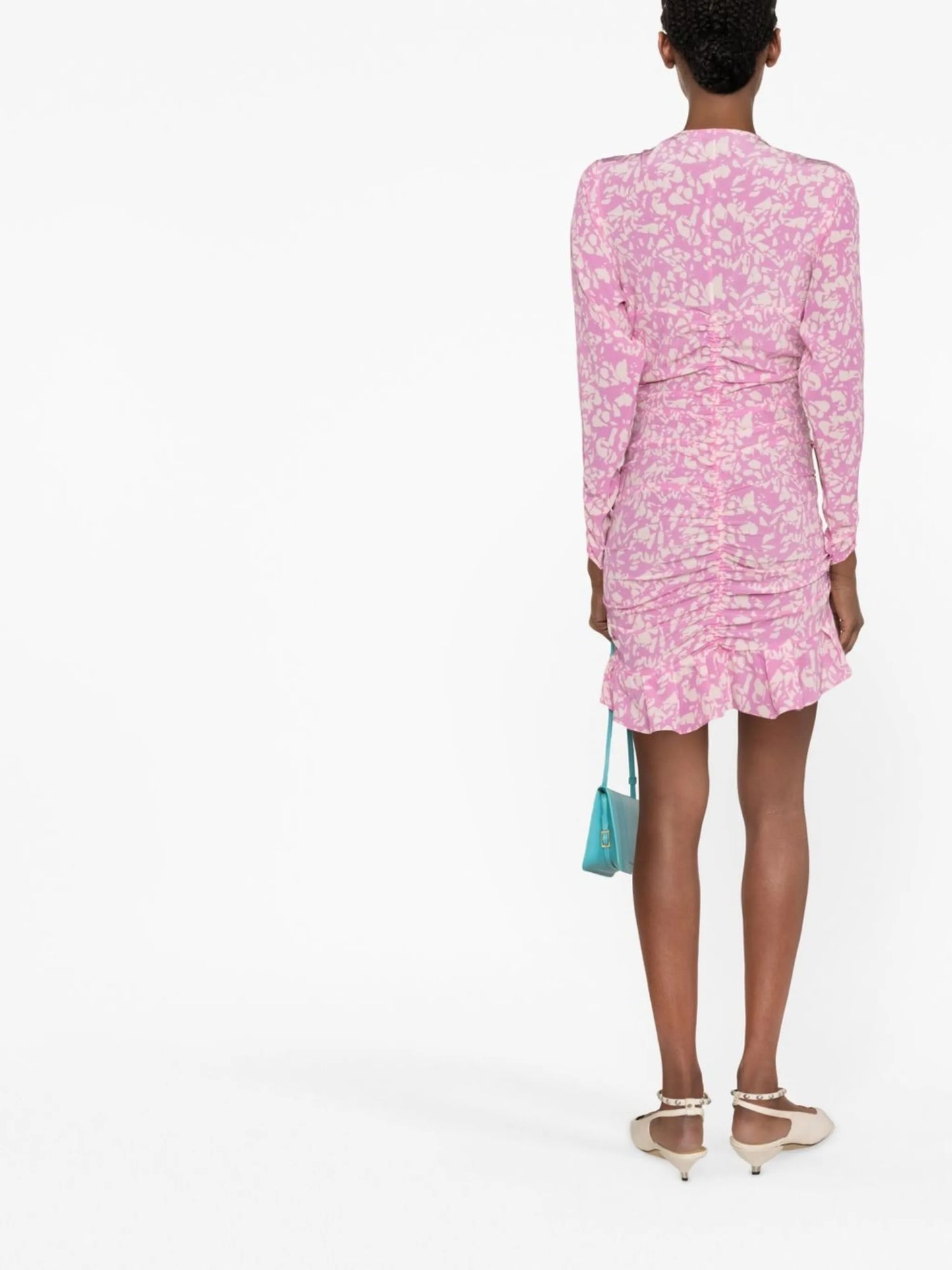 Lara floral-print mini dress