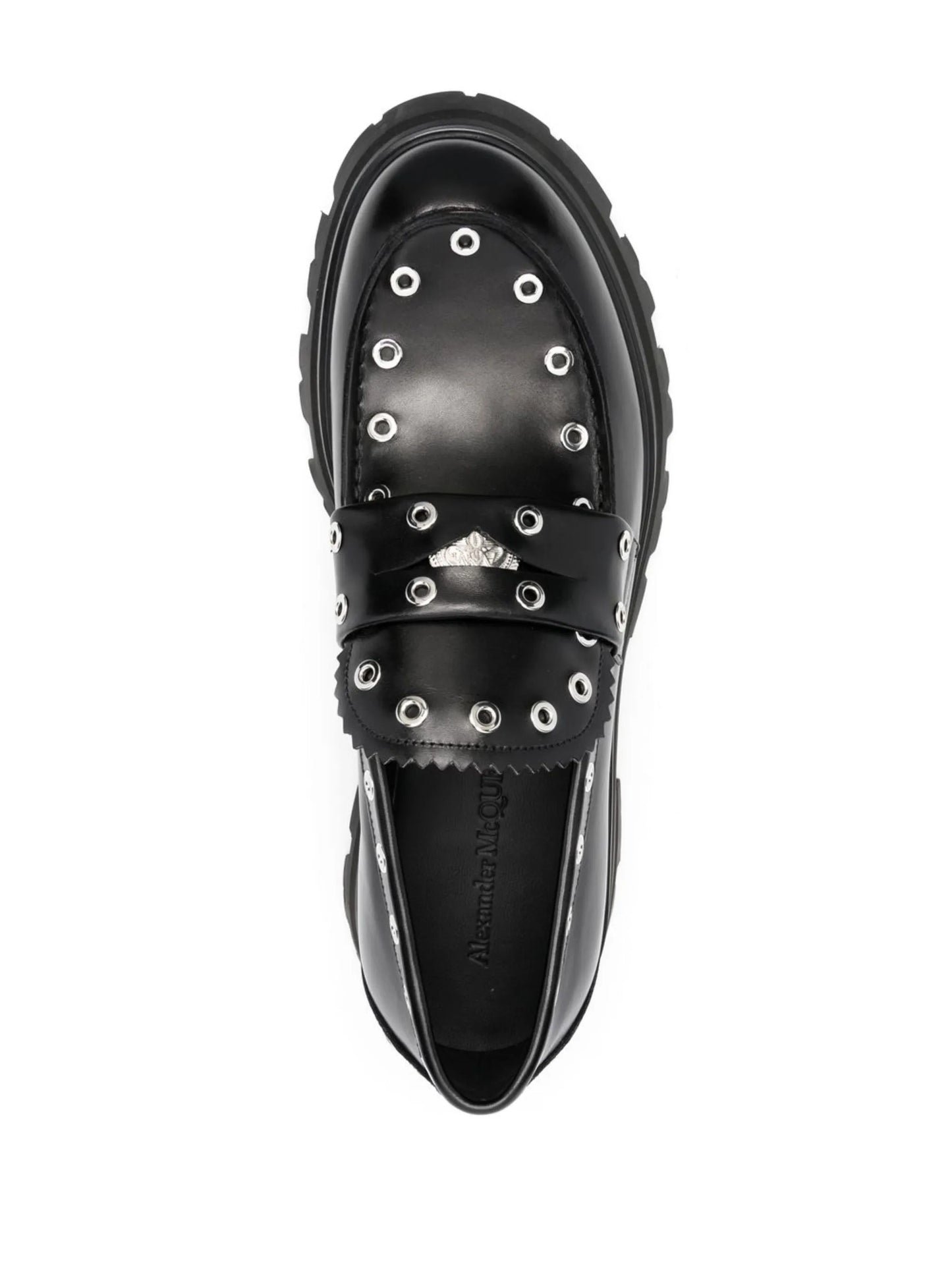 eyelet-embellished chunky loafers