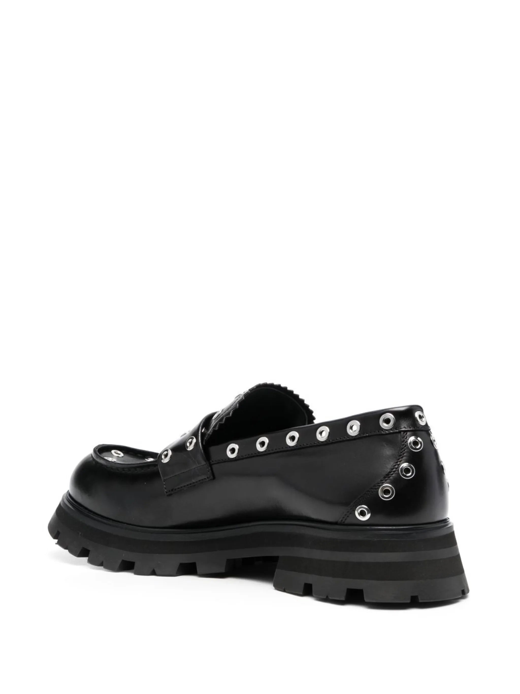 eyelet-embellished chunky loafers