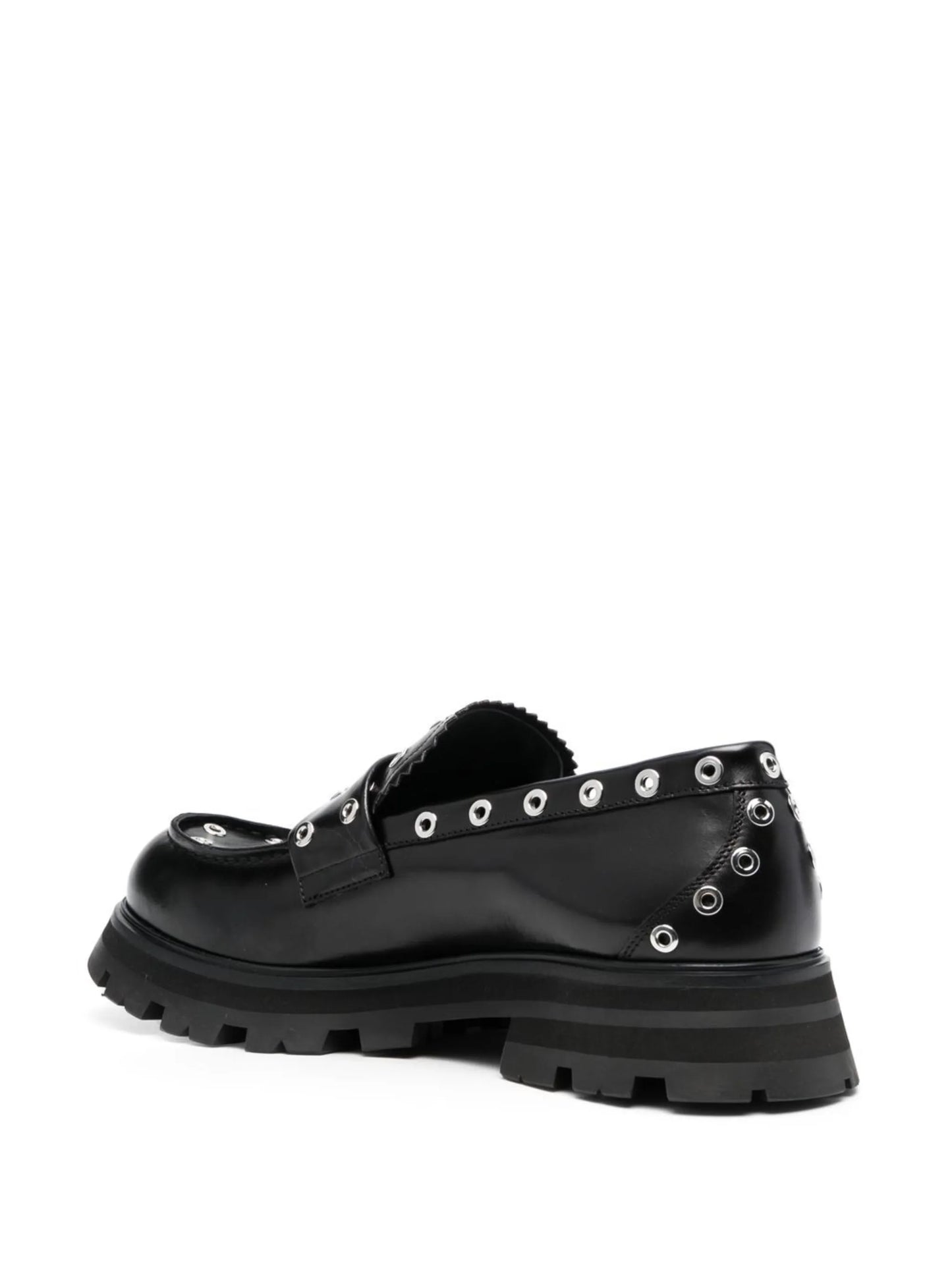 eyelet-embellished chunky loafers