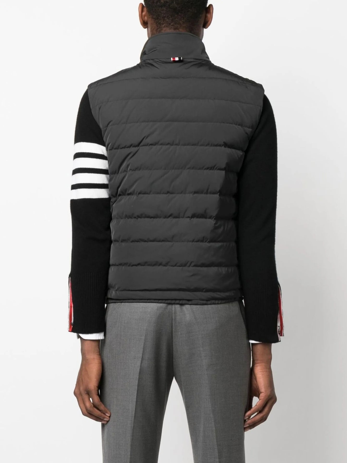 stripe-detail padded gilet