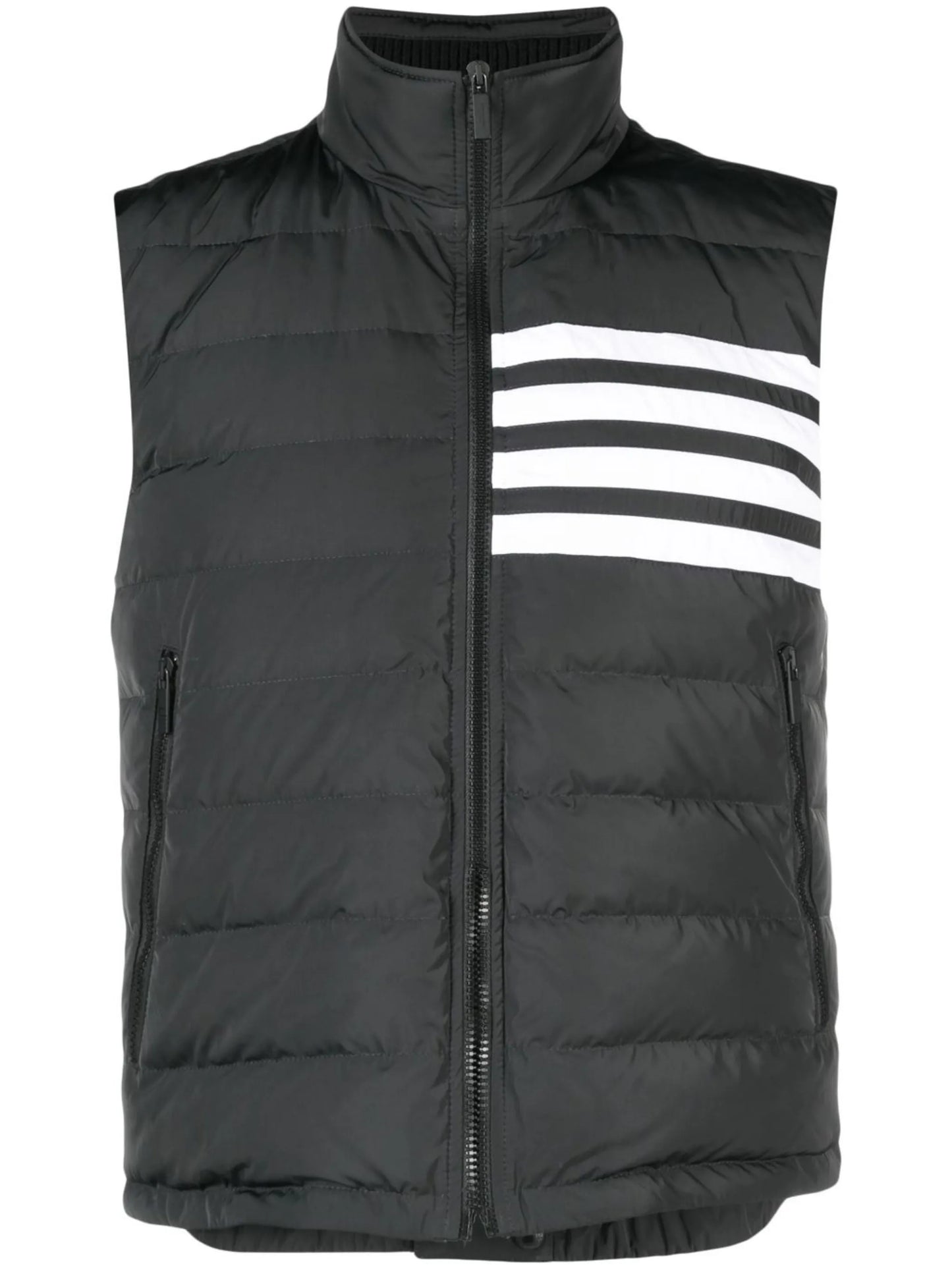 stripe-detail padded gilet