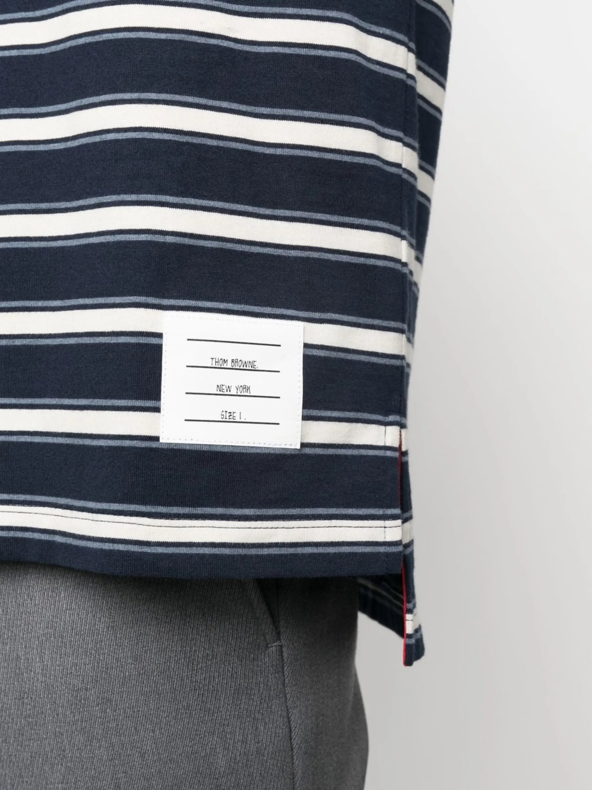 stripe-print long-sleeved T-shirt