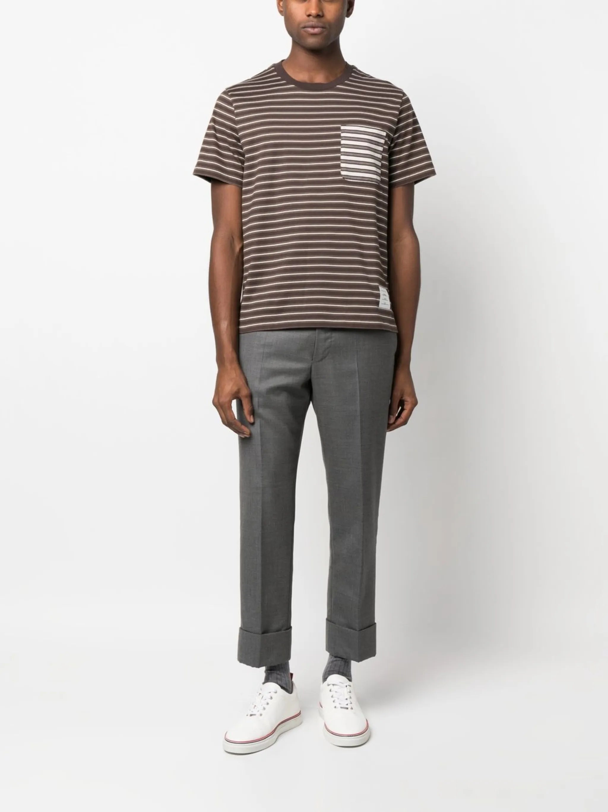 stripe-print cotton T-Shirt