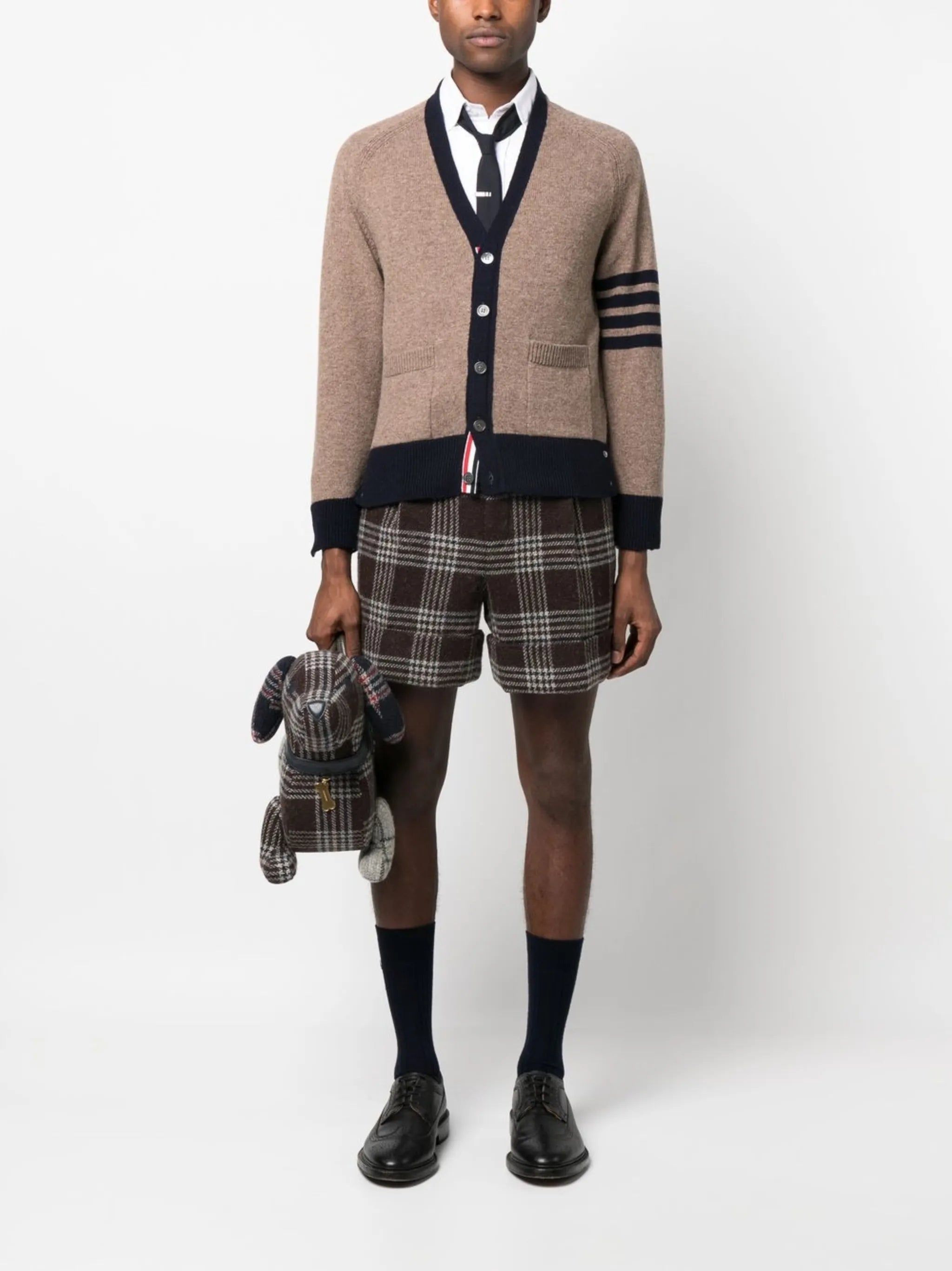 4-Bar woollen cardigan