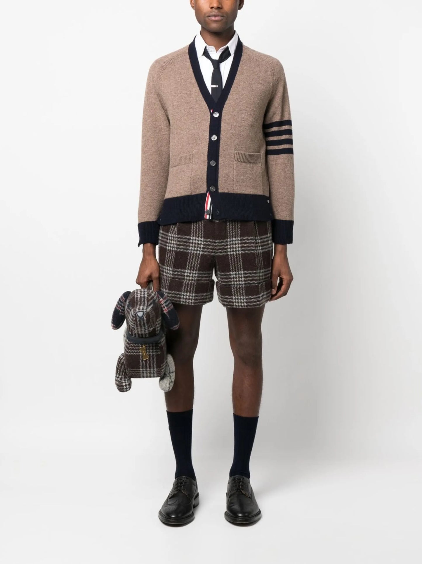 4-Bar woollen cardigan