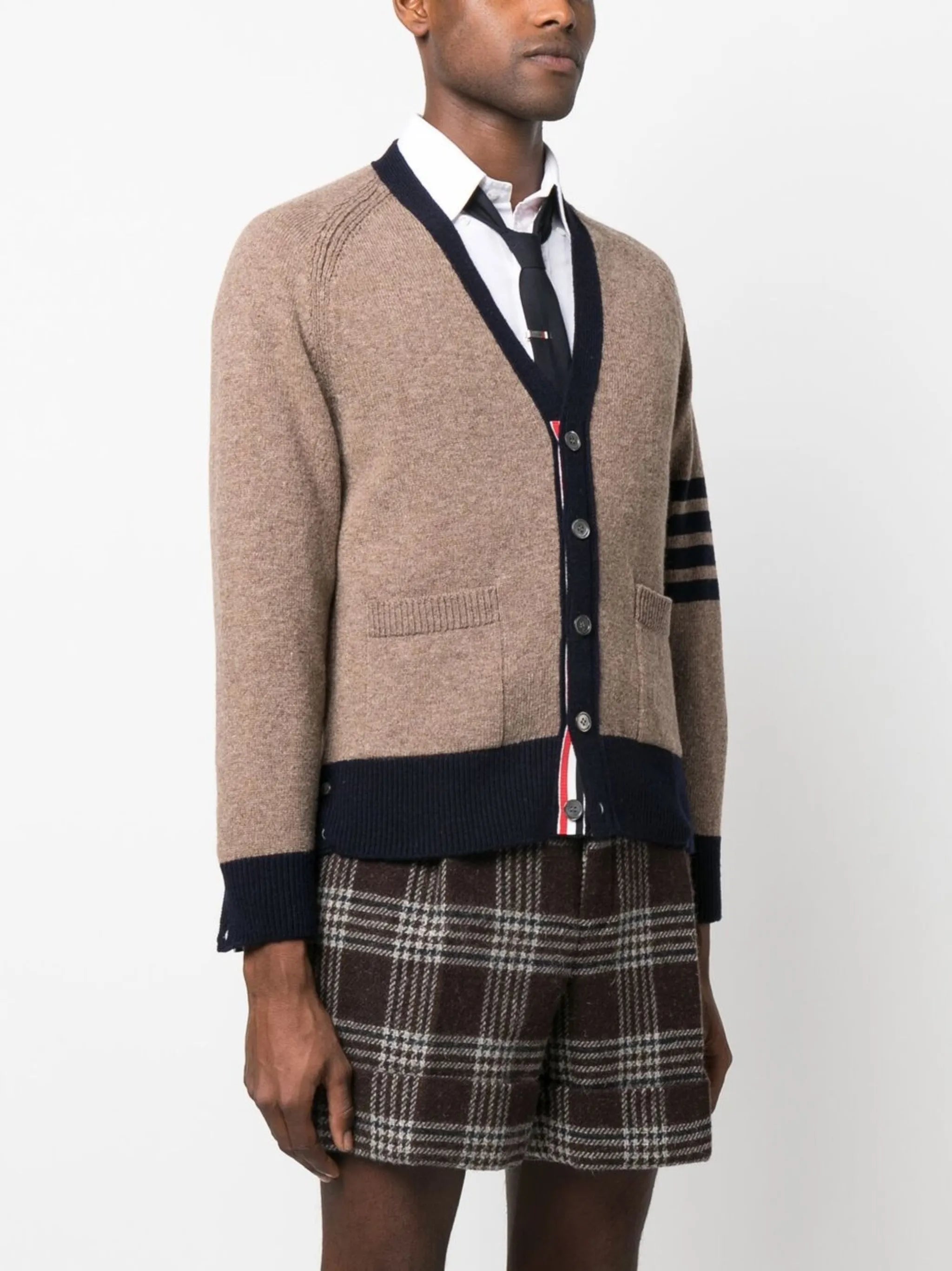 4-Bar woollen cardigan
