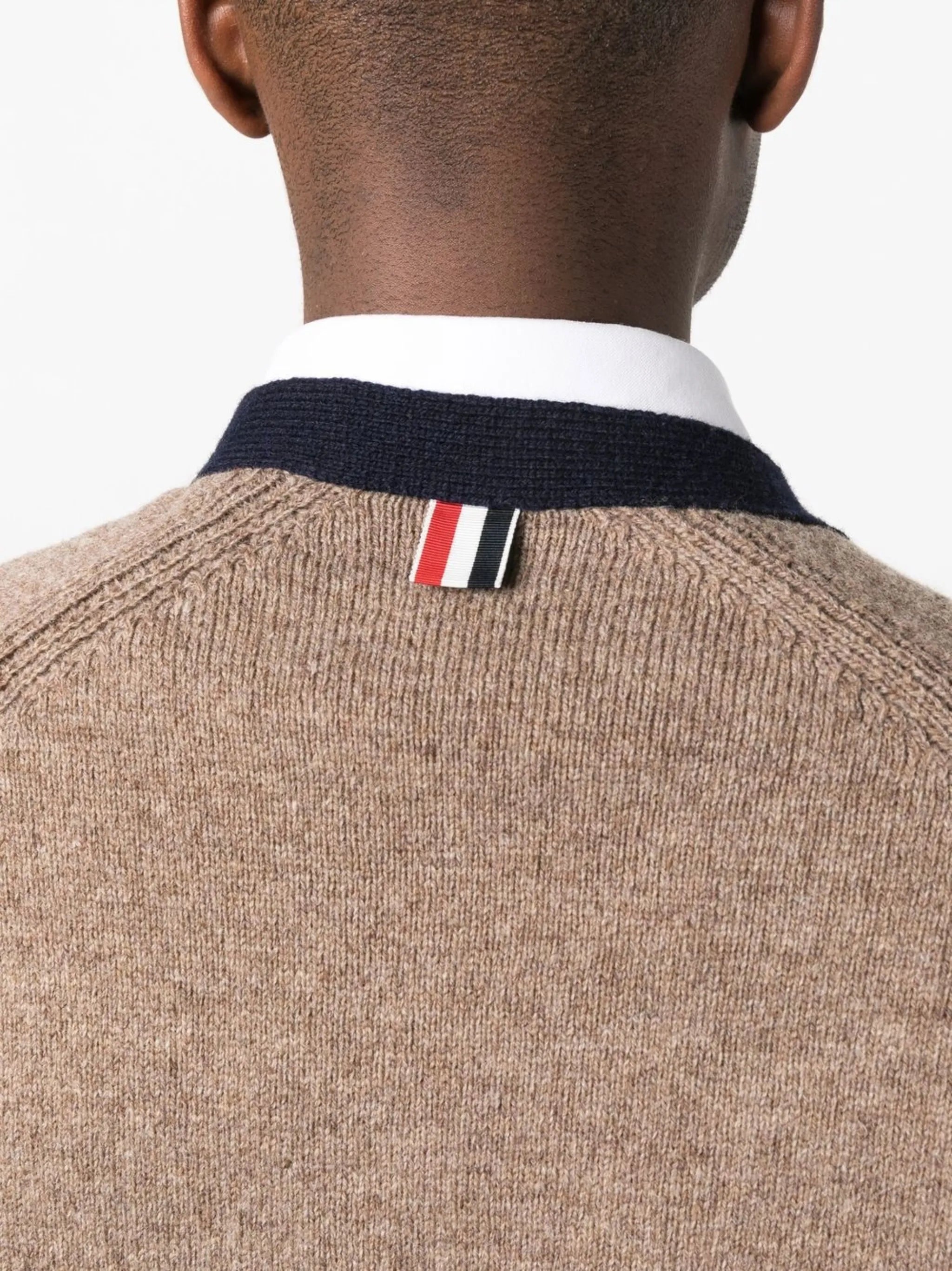 4-Bar woollen cardigan