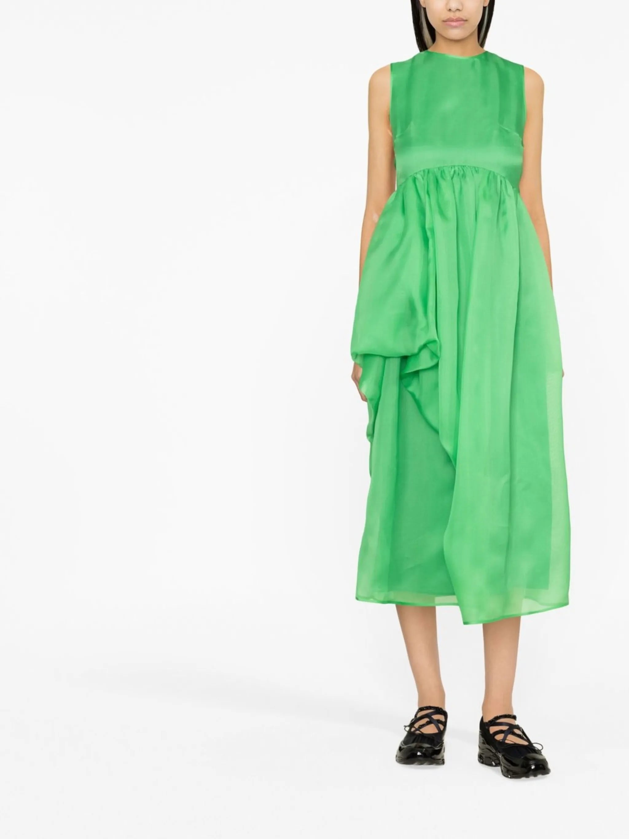 asymmetric sleeveless dress