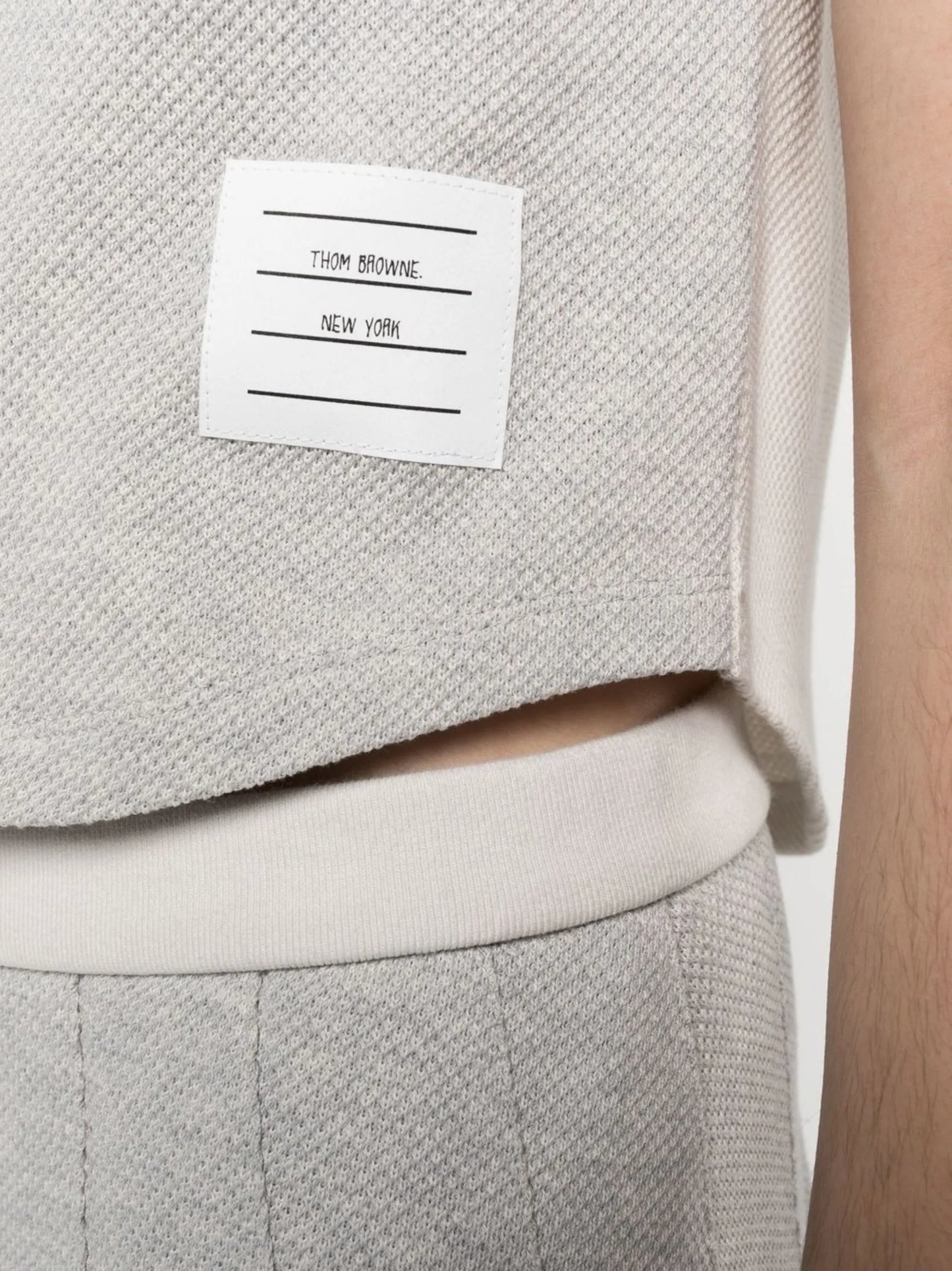 Funmix patchwork sleeveless polo