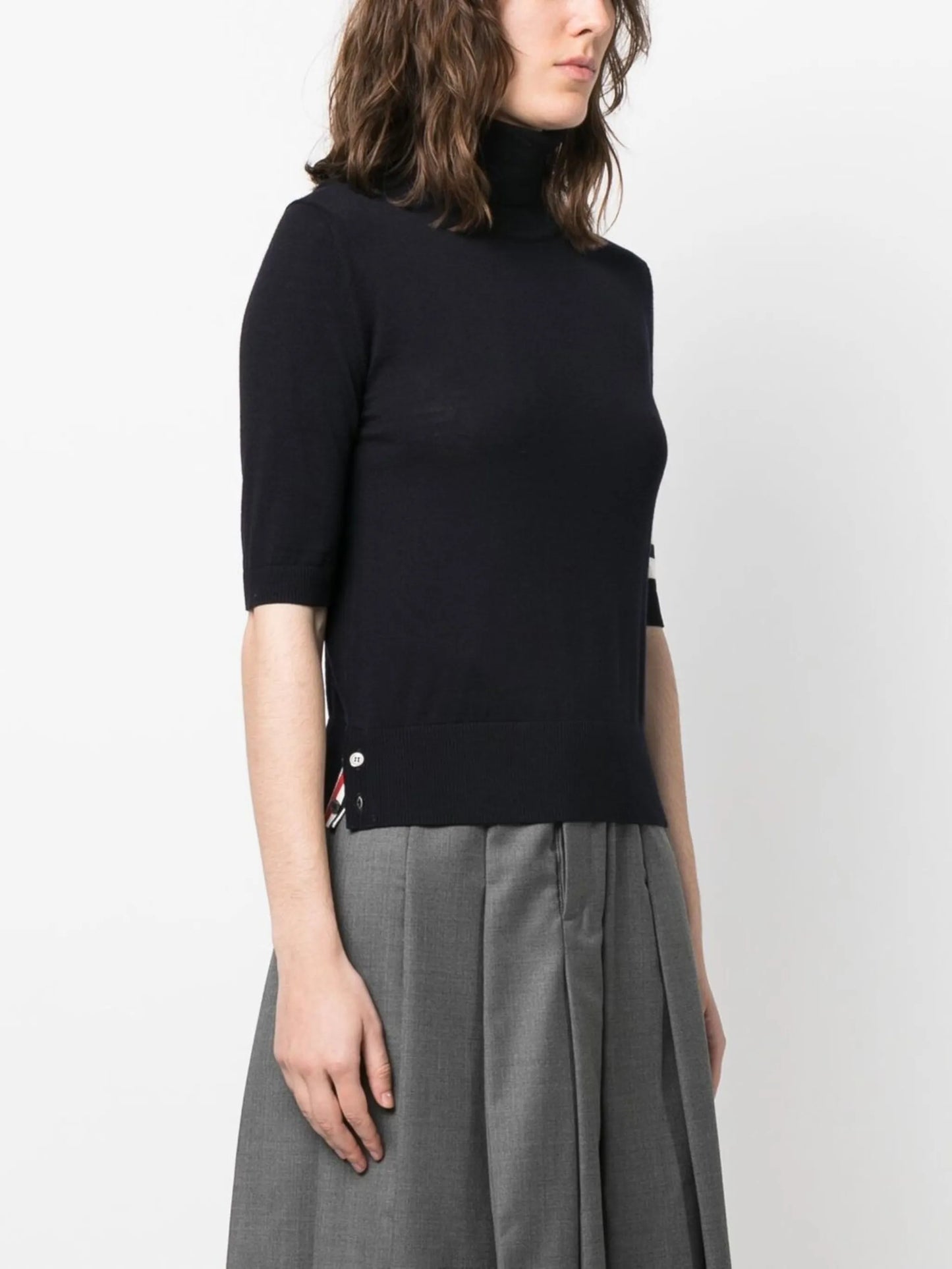 turtleneck fine-knit jumper