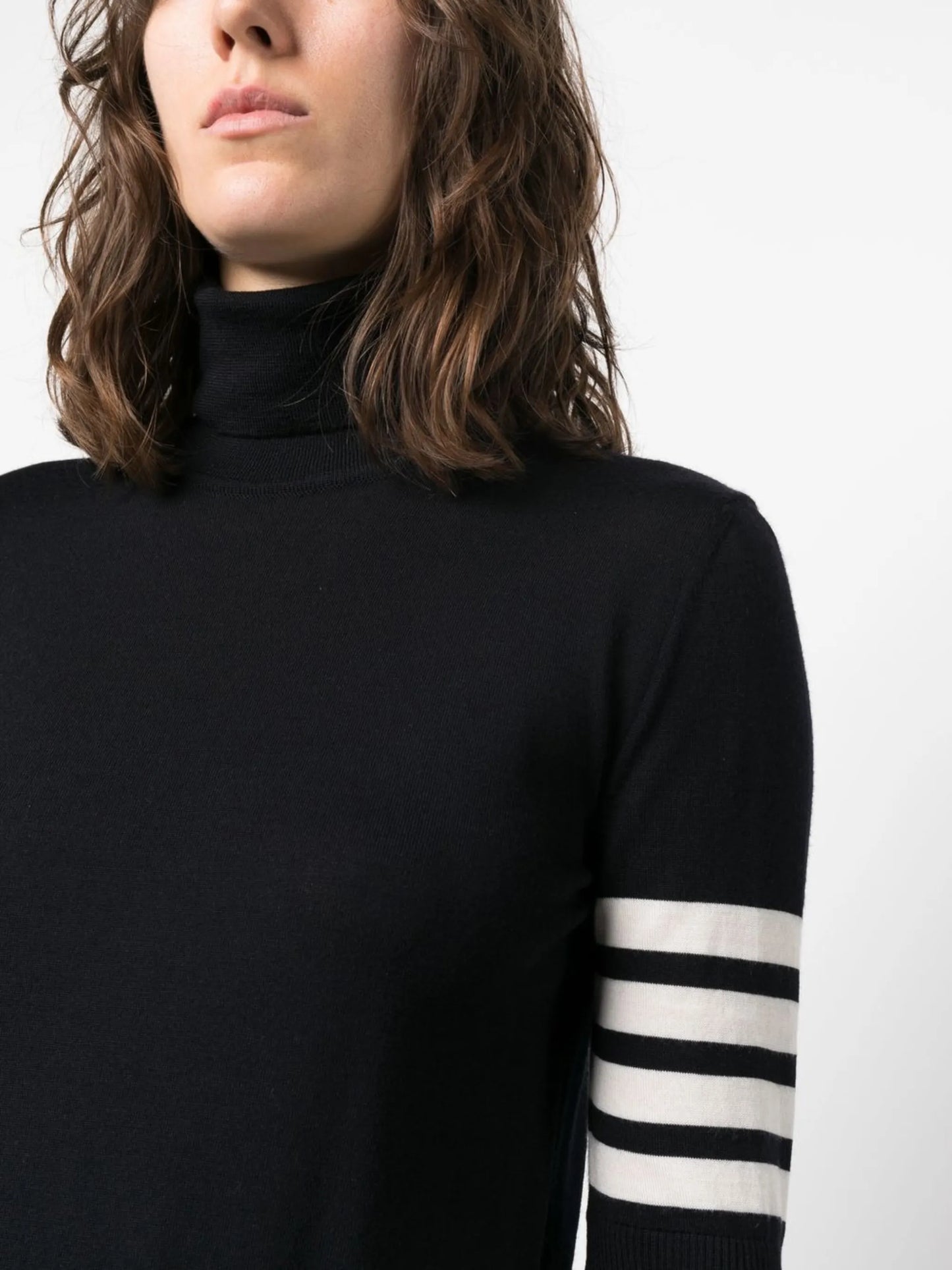 turtleneck fine-knit jumper