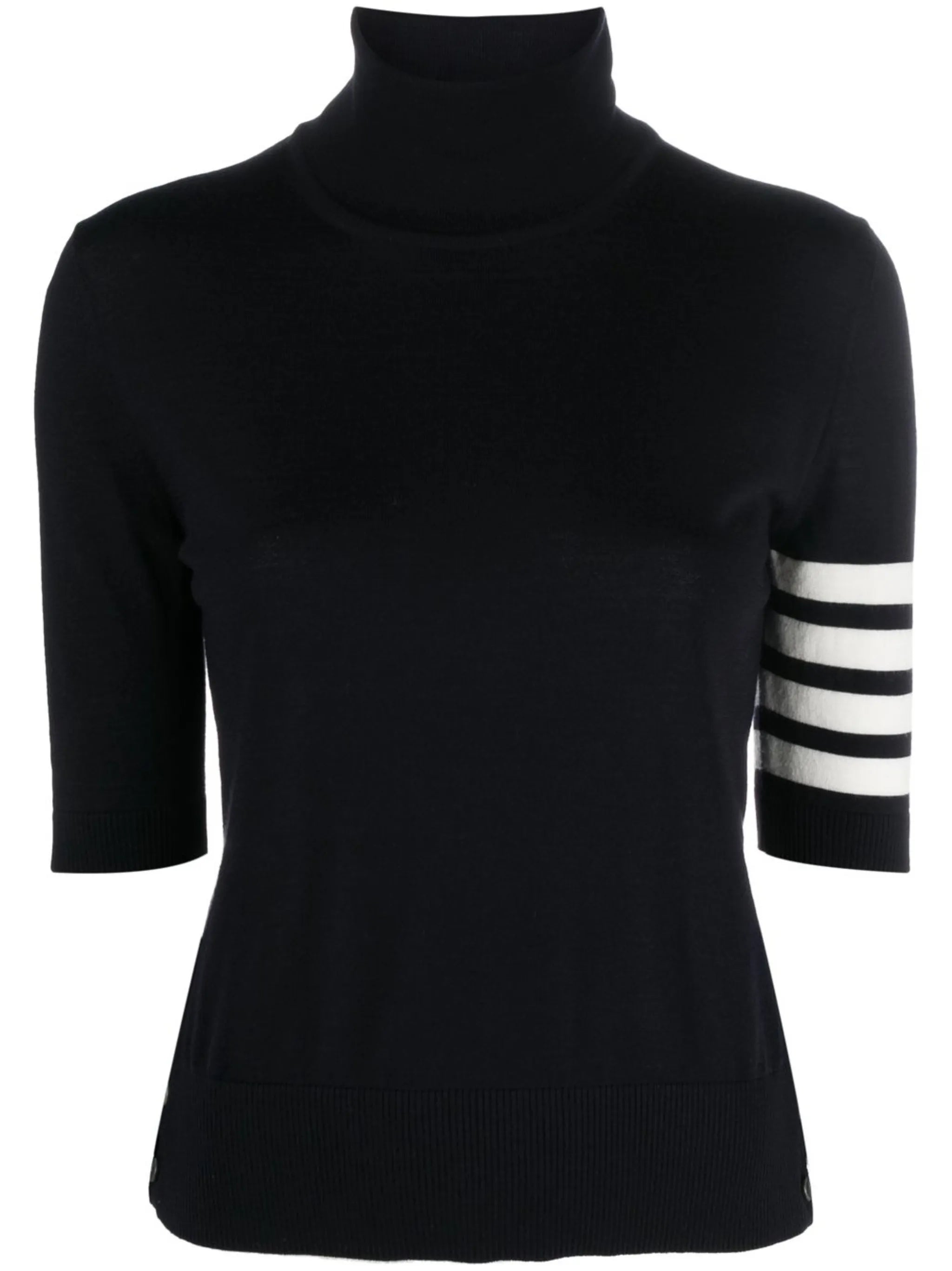 fine merino wool 4-Bar turtleneck