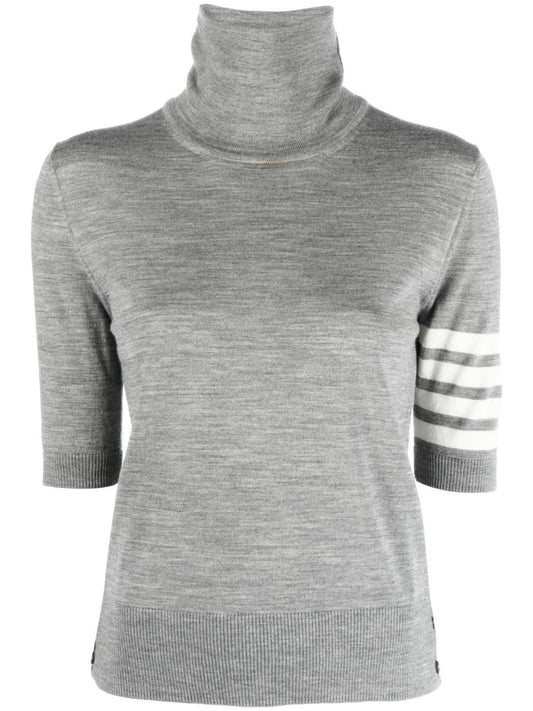 turtleneck short-sleeve jumper