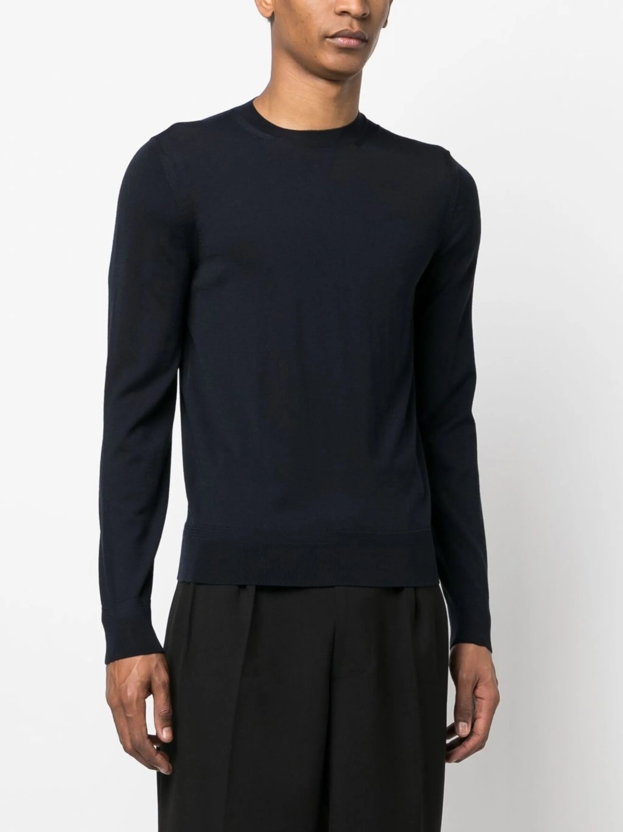 fine-knit wool jumper