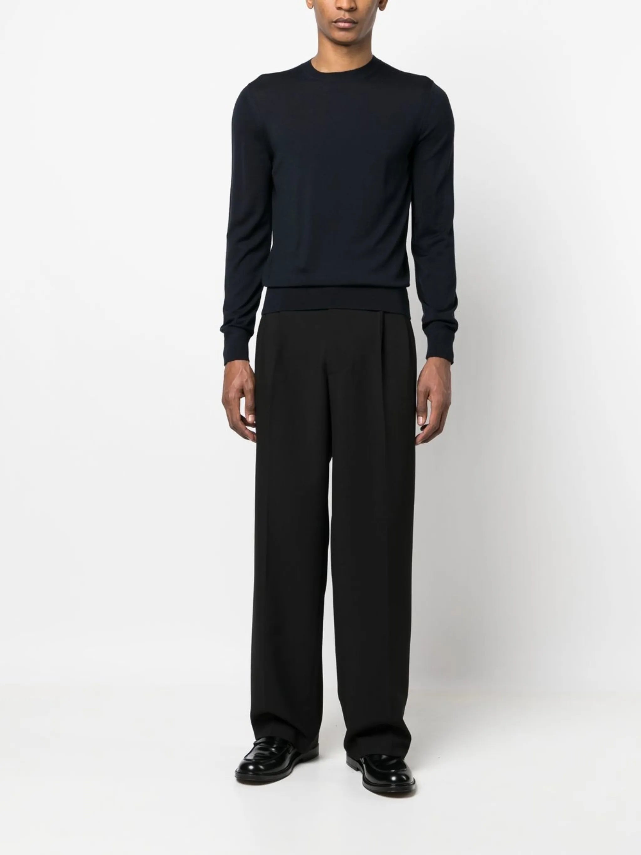 fine-knit wool jumper