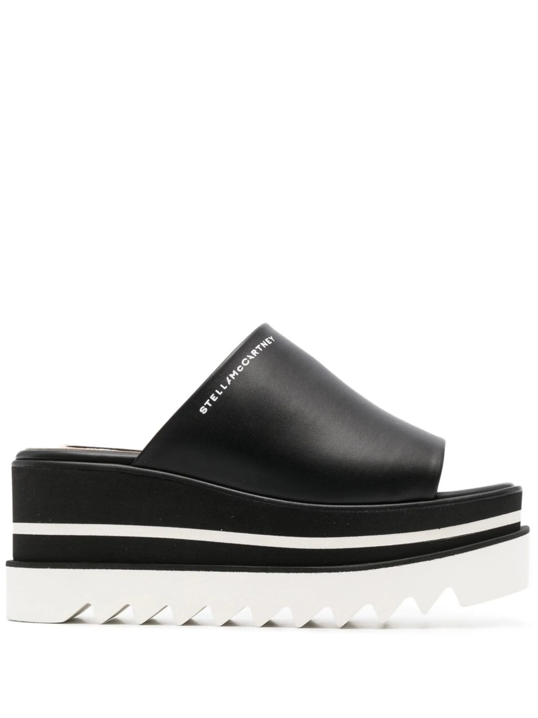 platform-sole slip-on sandals