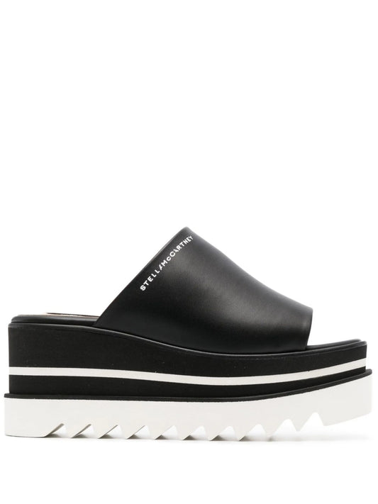 platform-sole slip-on sandals