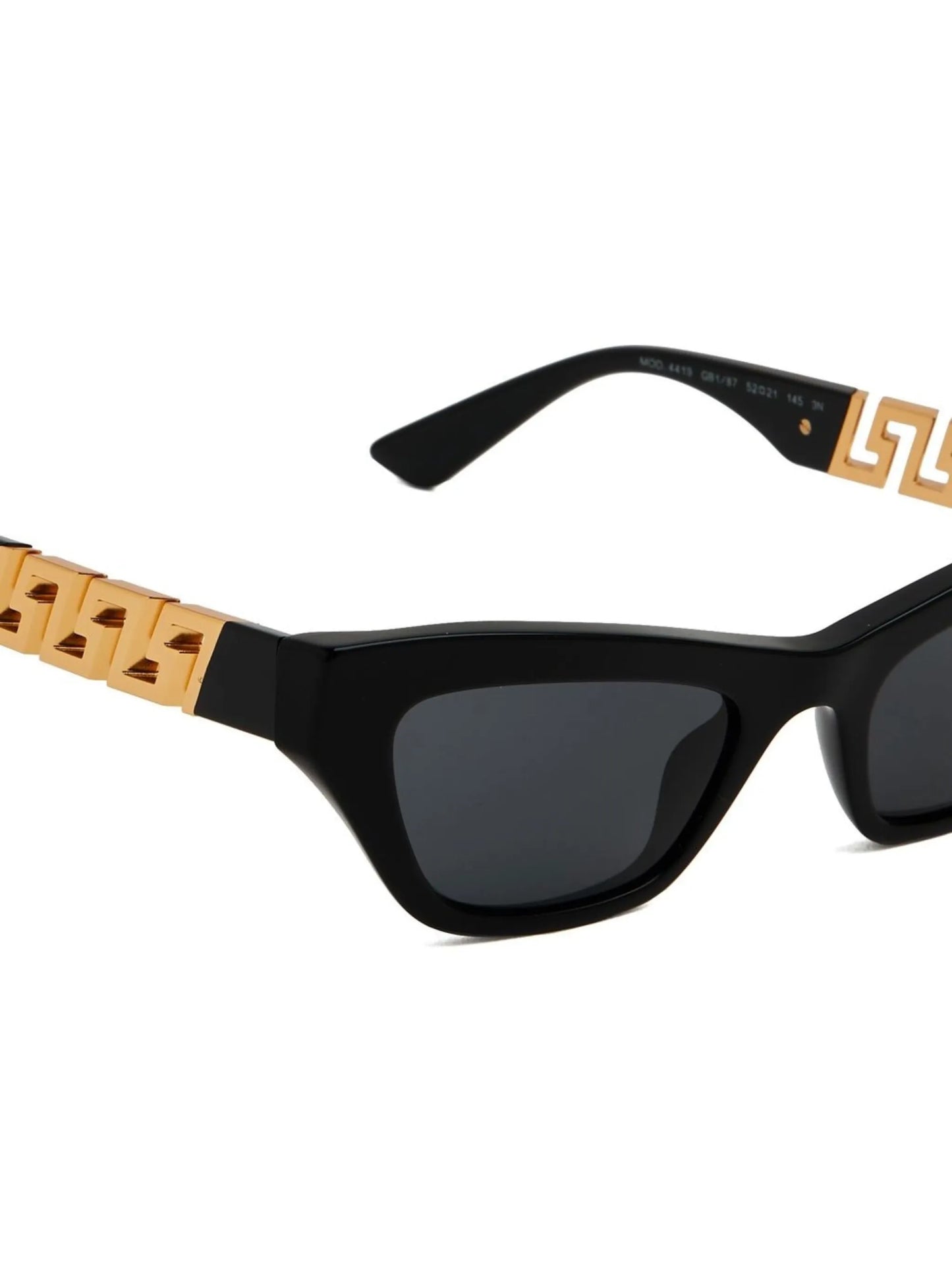 Greca-detail cat-eye sunglasses