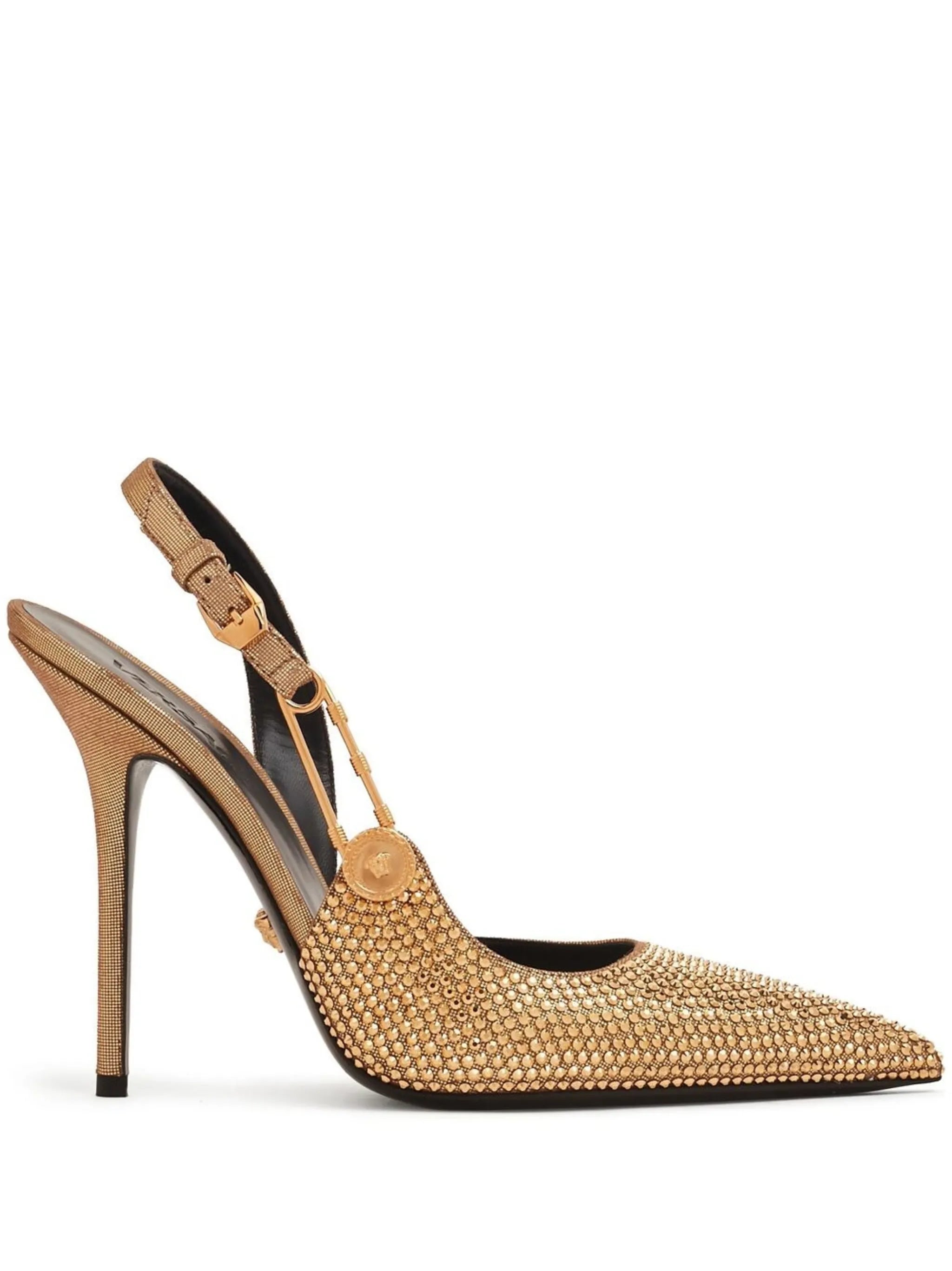 crystal-embellished 110mm pumps