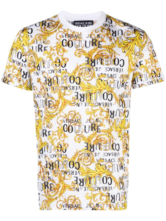 baroque-print T-shirt