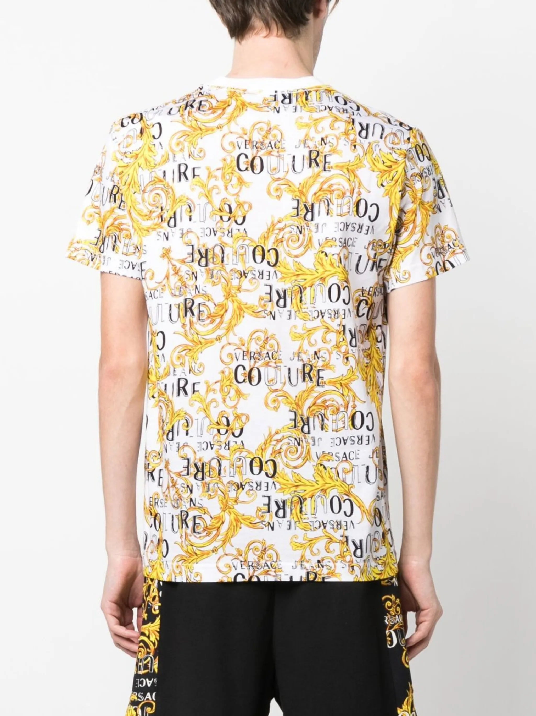 baroque-print T-shirt