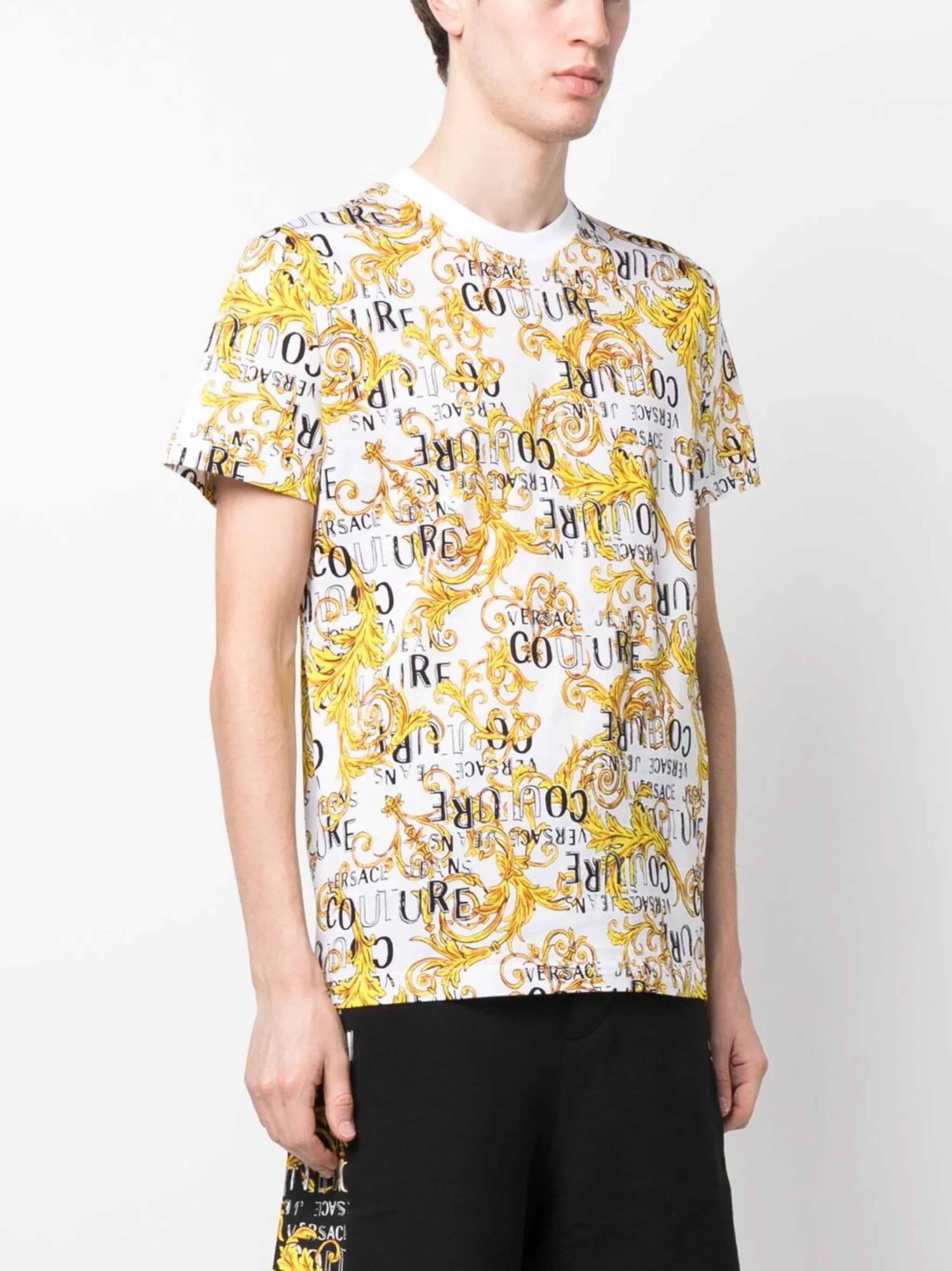 baroque-print T-shirt