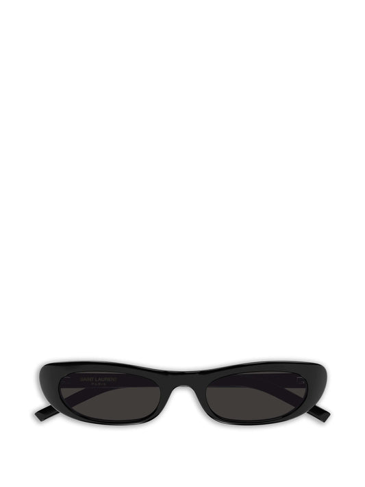 oval-frame sunglasses