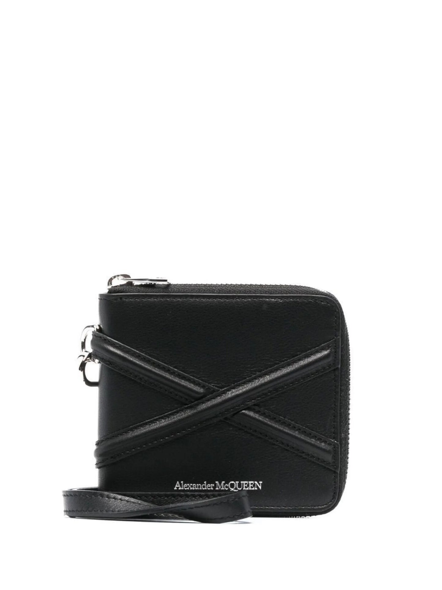 engraved-logo bi-fold wallet