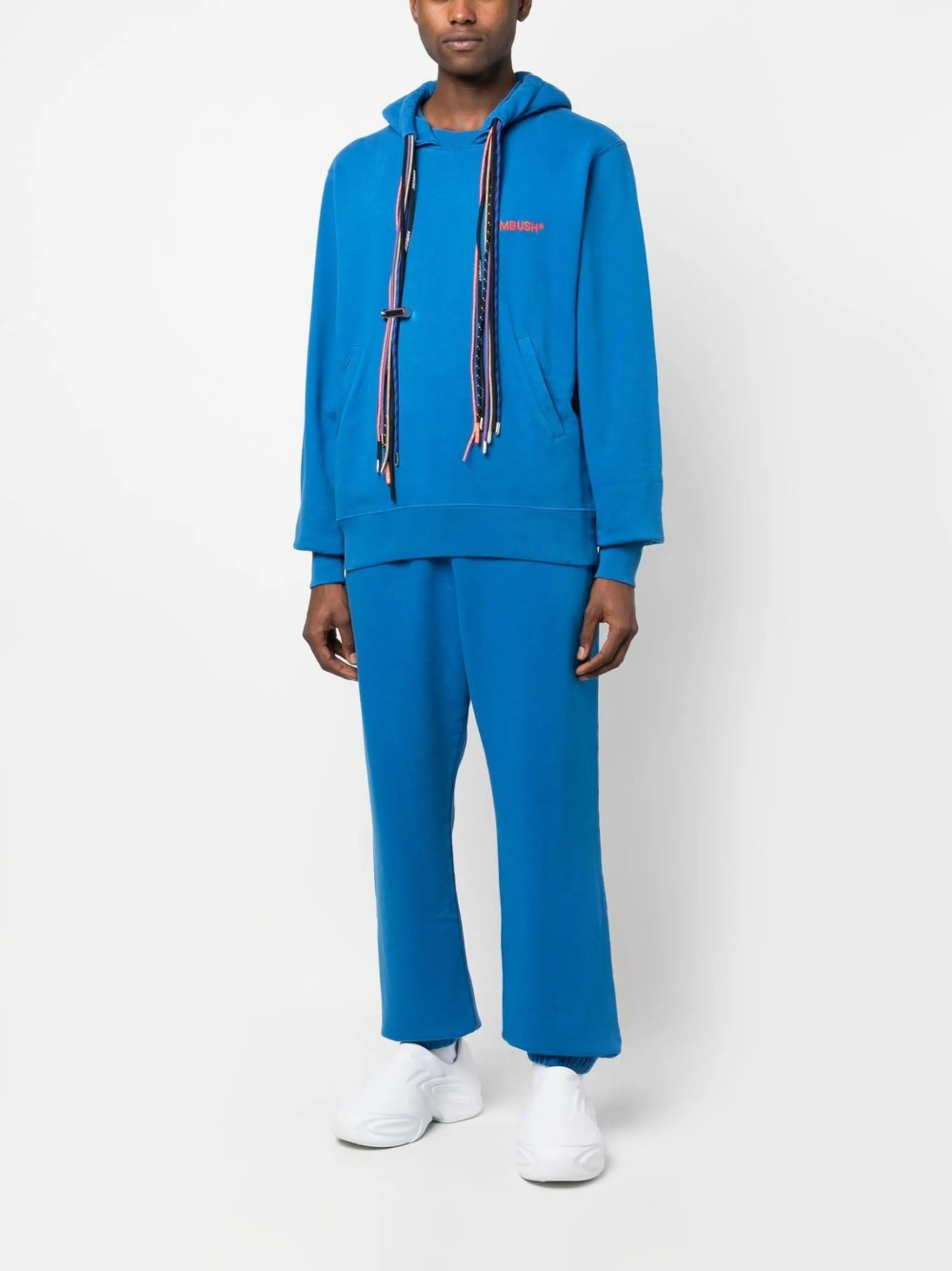 multicord-drawstring organic cotton hoodie