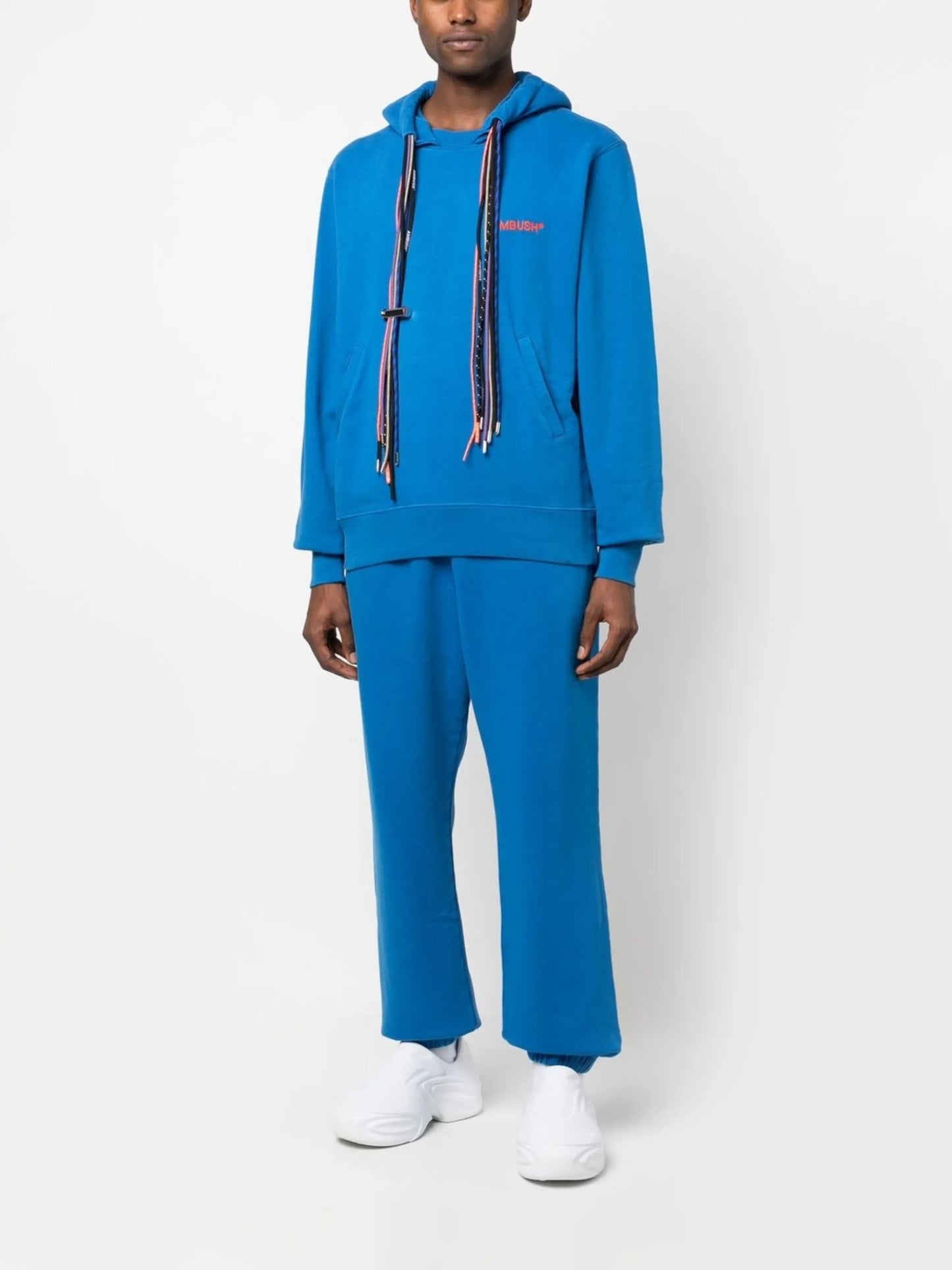 multicord-drawstring organic cotton hoodie