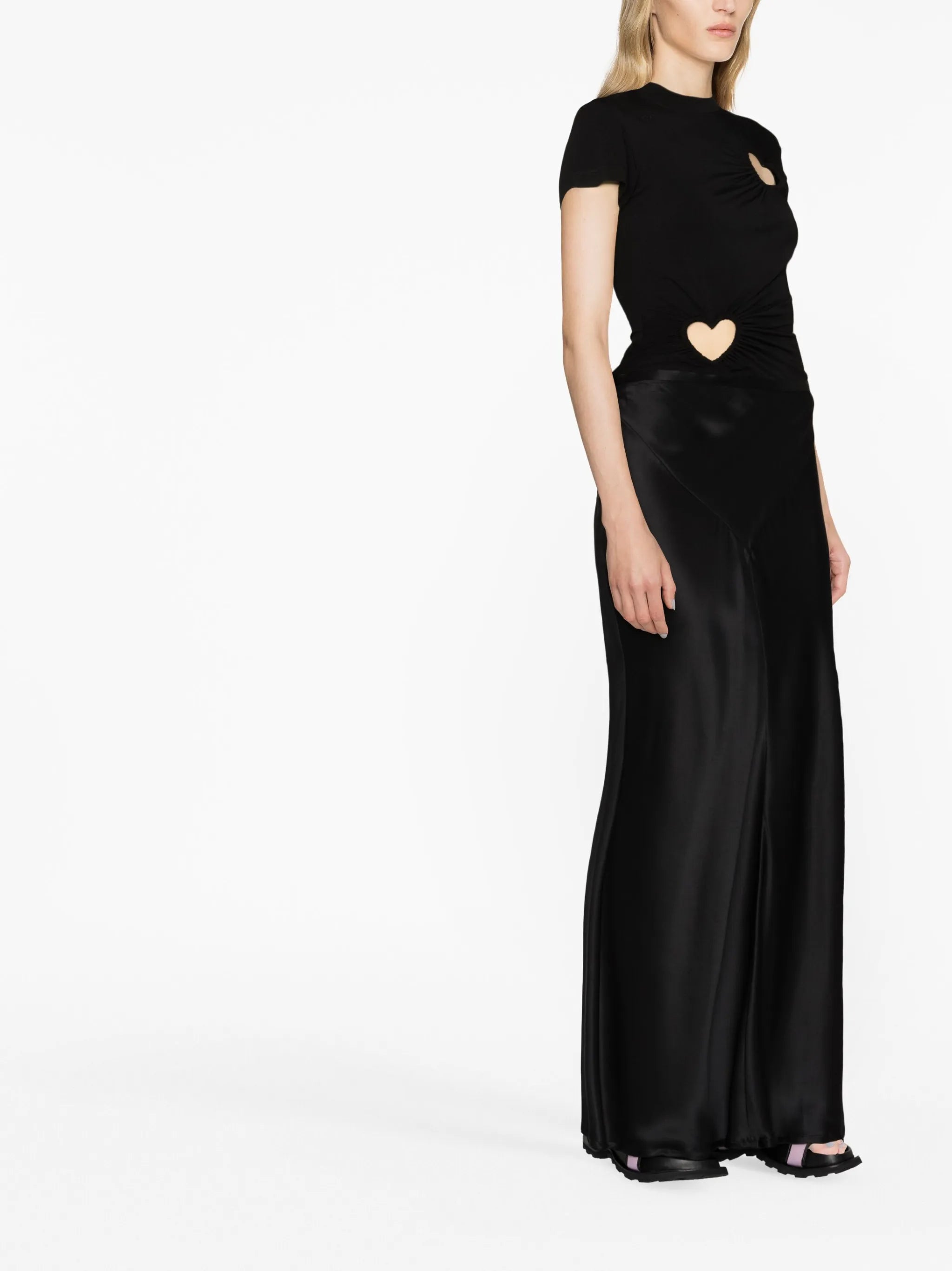 Hearts cut-out T-shirt