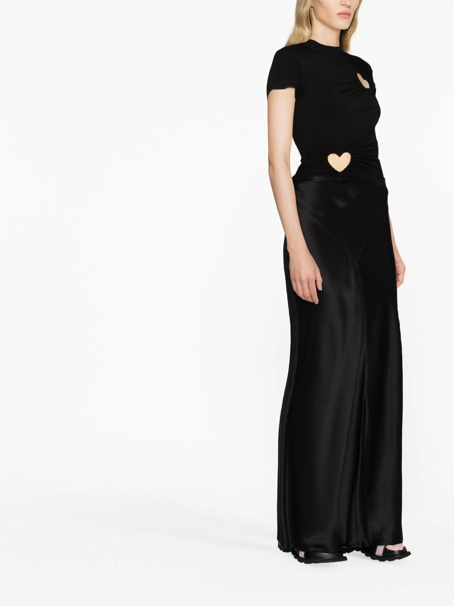 Hearts cut-out T-shirt