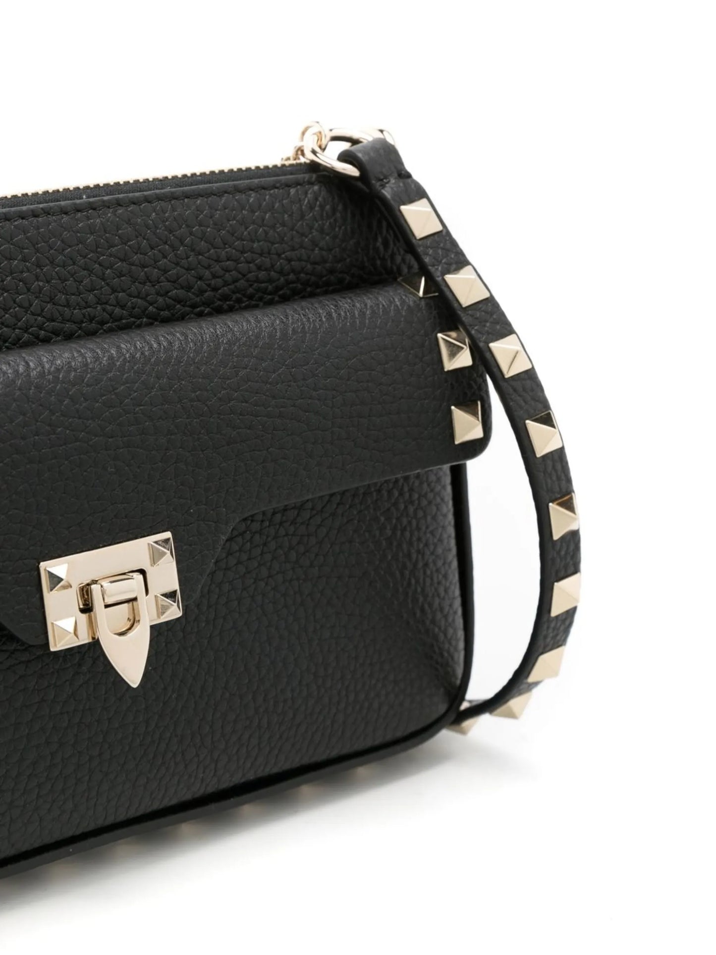 Rockstud leather crossbody bag